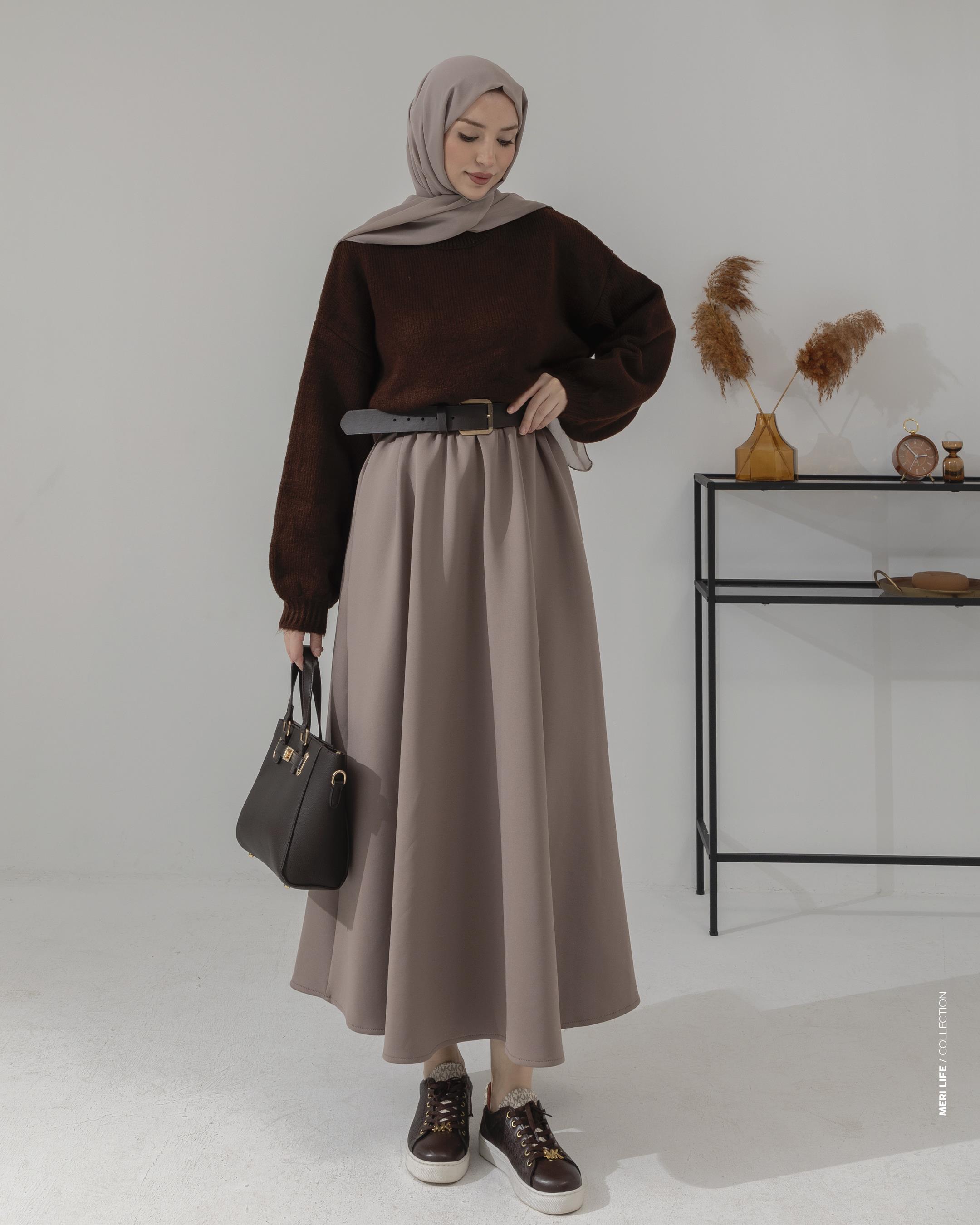 Beli Lastikli Vizon Scuba Etek