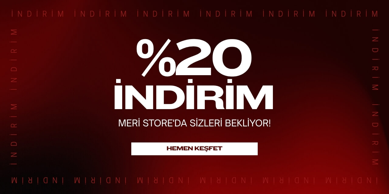 Tüm Ürünlerde %20 İndirim