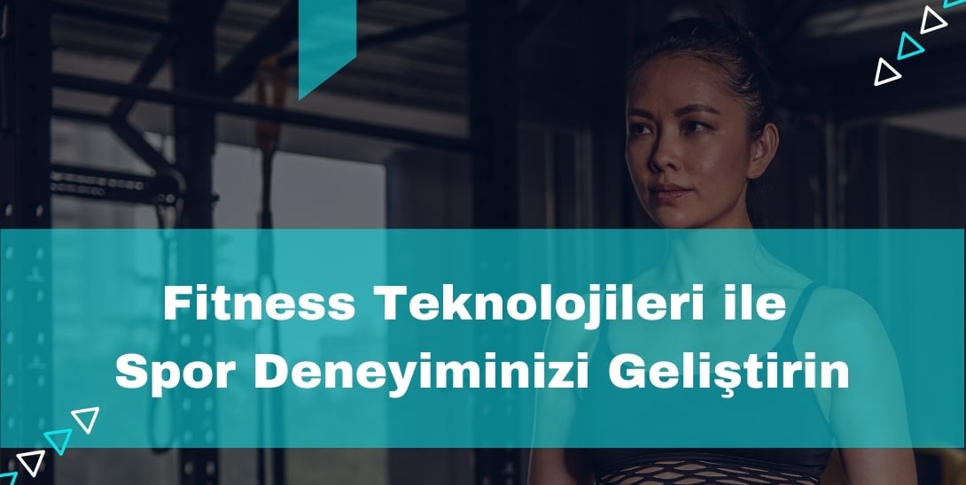 Fitness teknolojileri ile spor yapan bir kişi.
