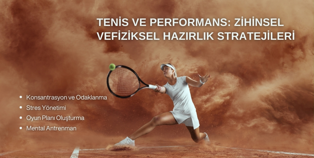 Tenis oyuncusu servis yaparken