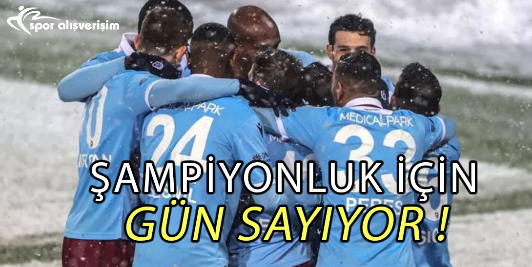 Trabzonspor şampiyonluk için gün sayıyor! Rekor gelebilir