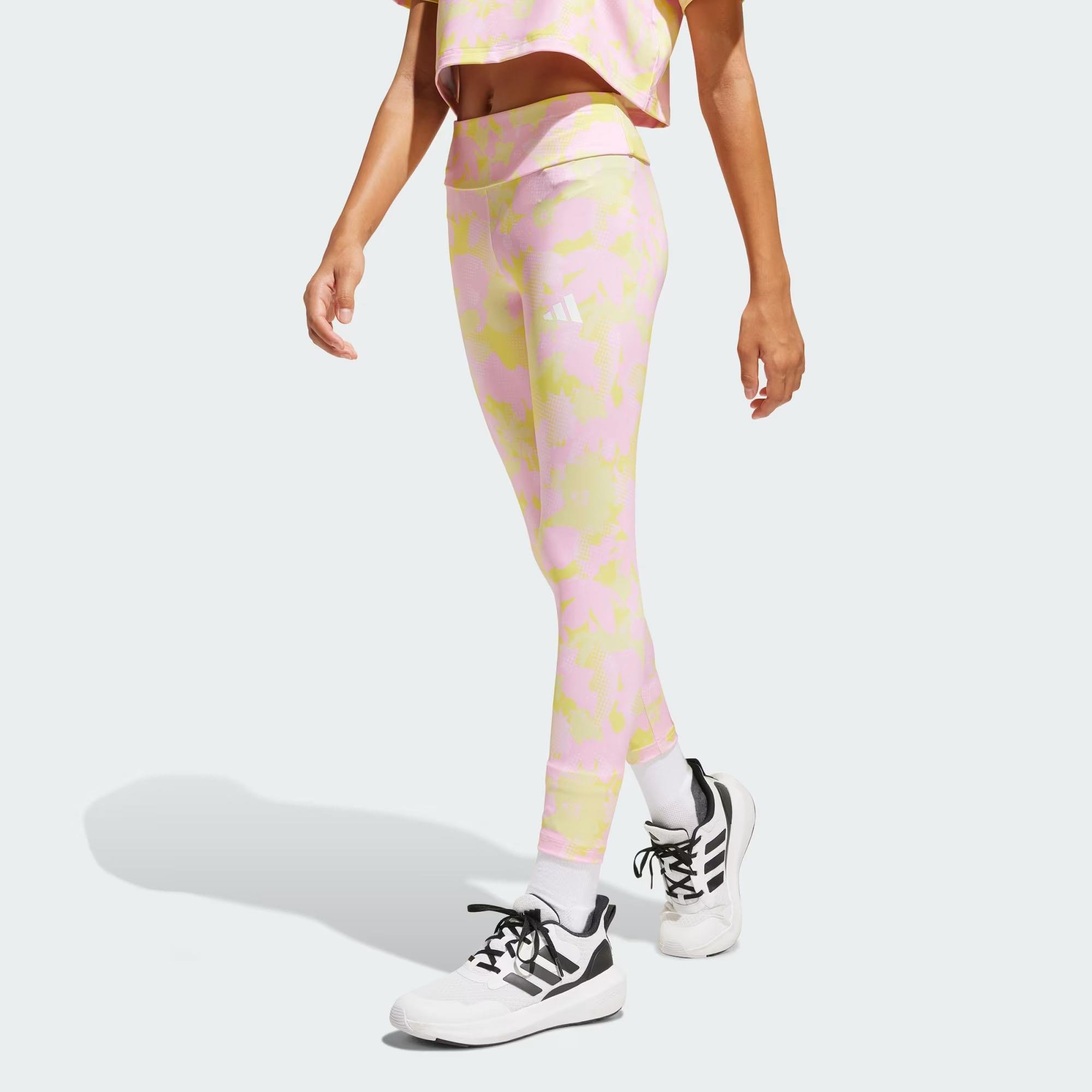 Adidas Çocuk Günlük Tayt Train Essentials Flower Print Leggings Kids Jj5055 Train Essentials Flower Print Leggings Kids