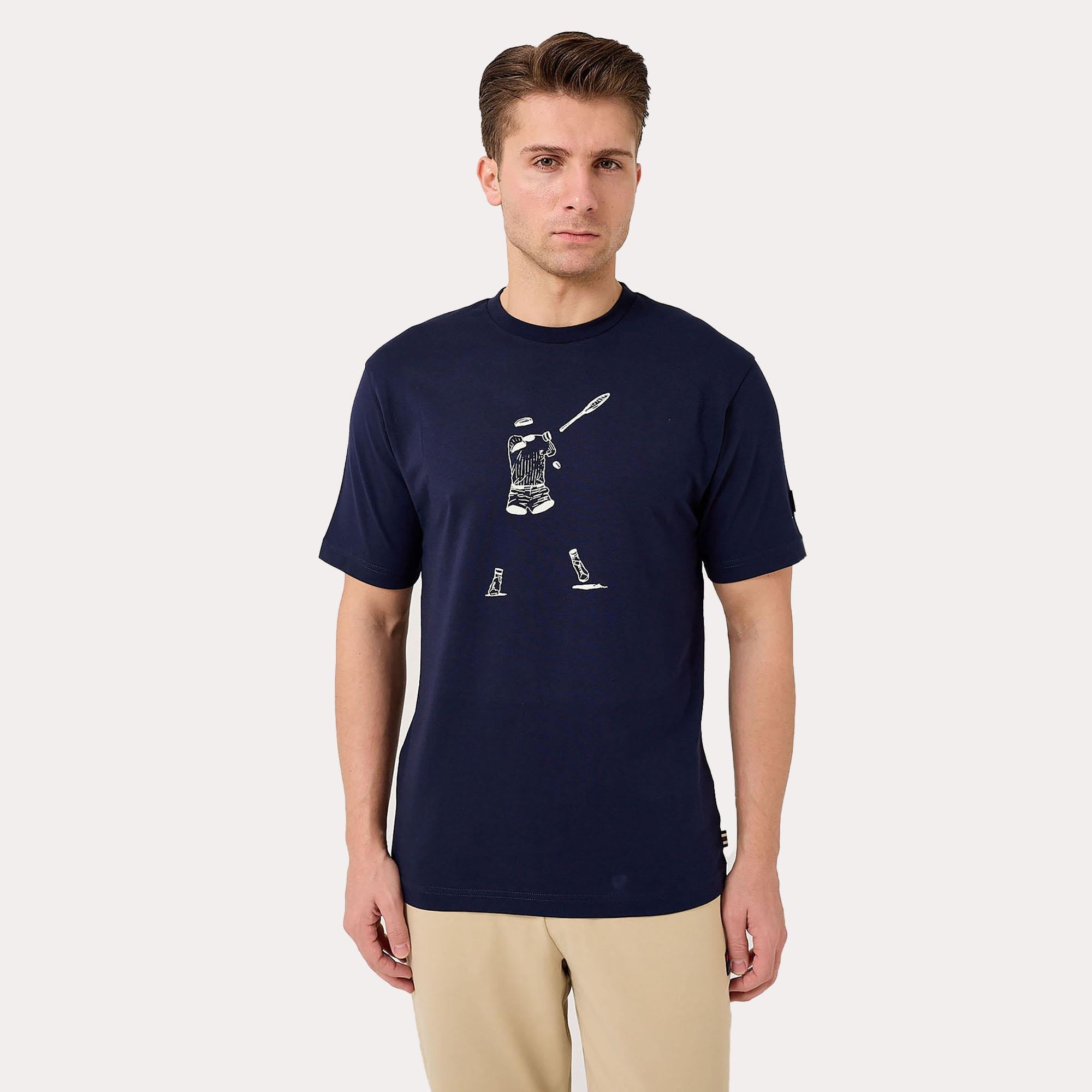 Fila Erkek T-Shirt Tennis Player Graphic TU411111