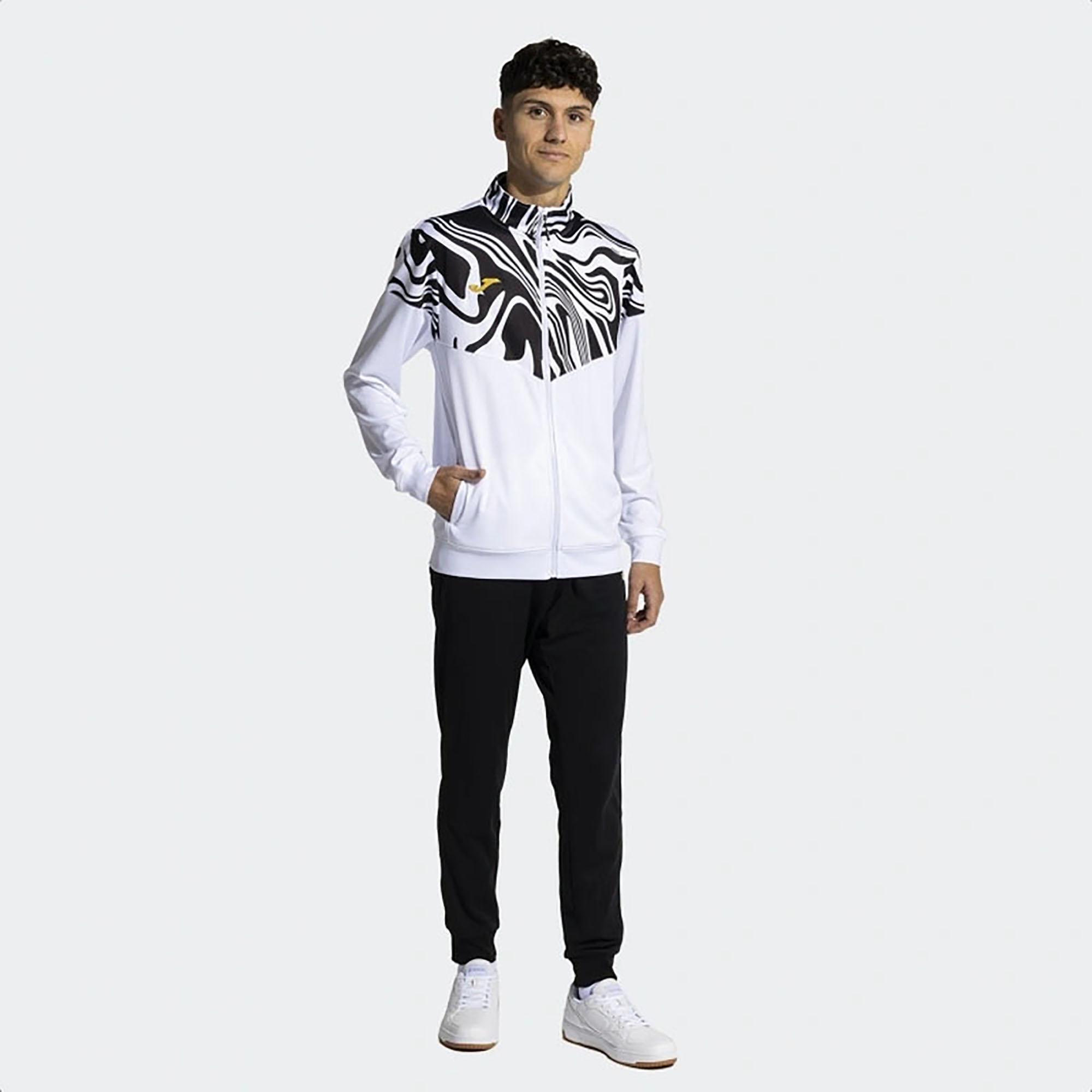 Joma Erkek Günlük Eşofman Takım Lion Tracksuit 103771.201 LION II TRACKSUIT WHITE BLACK