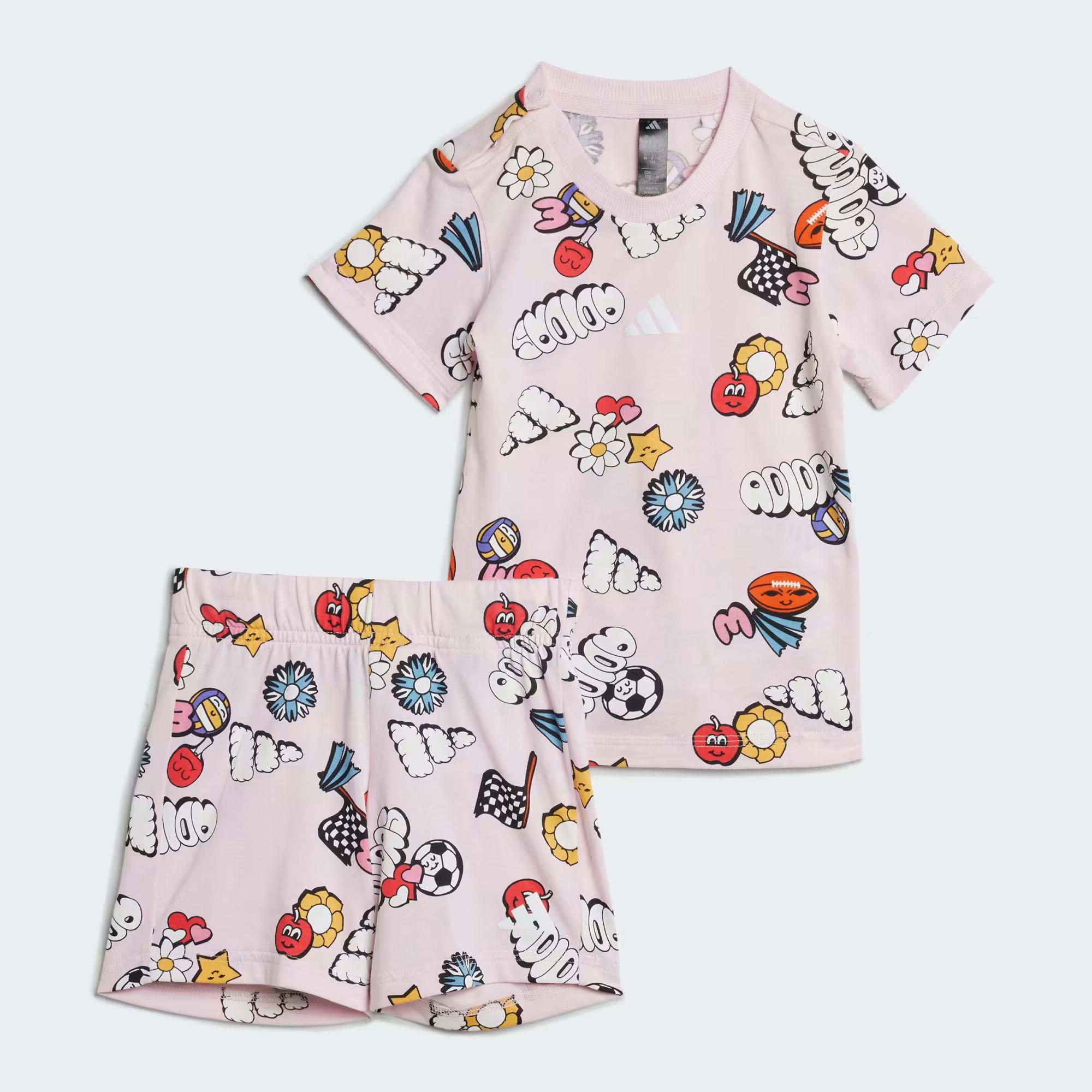 Adidas Bebek Günlük Eşofman Takım I  Fun Aop Set Jı6235
