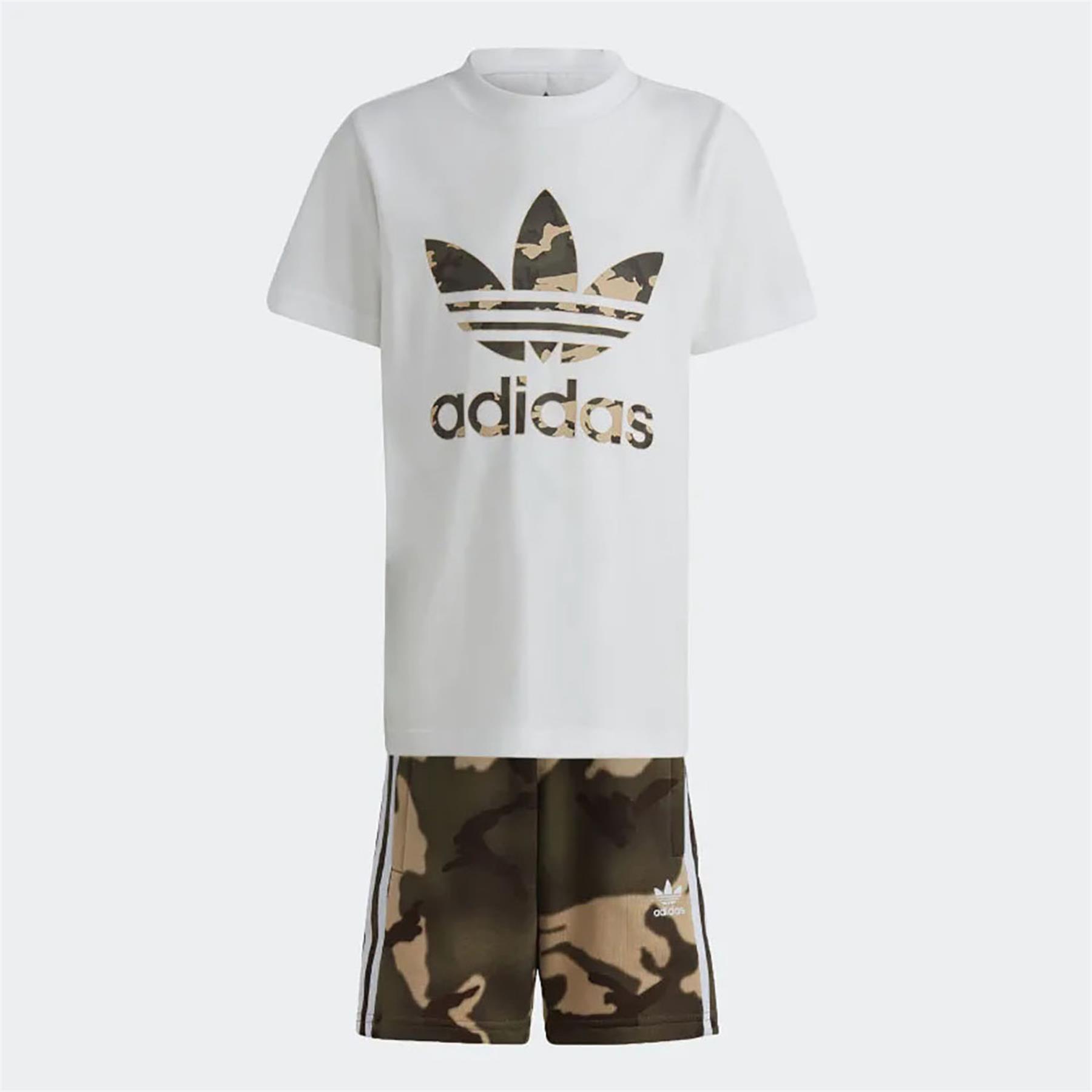 Adidas Çocuk Günlük Eşofman Takım Short Tee Set Ic2132