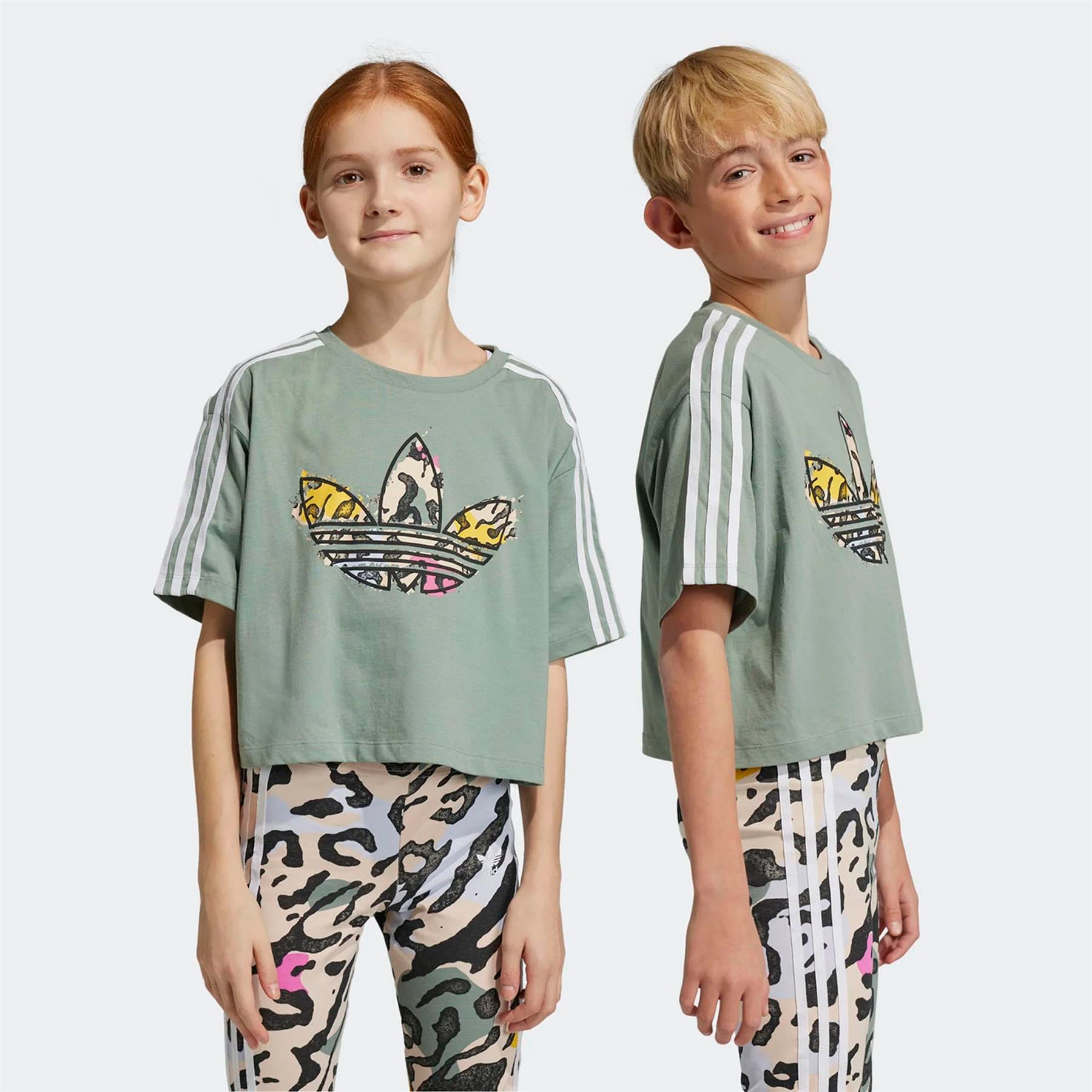 Adidas Çocuk Günlük T-Shirt Crop Tee Ib8582