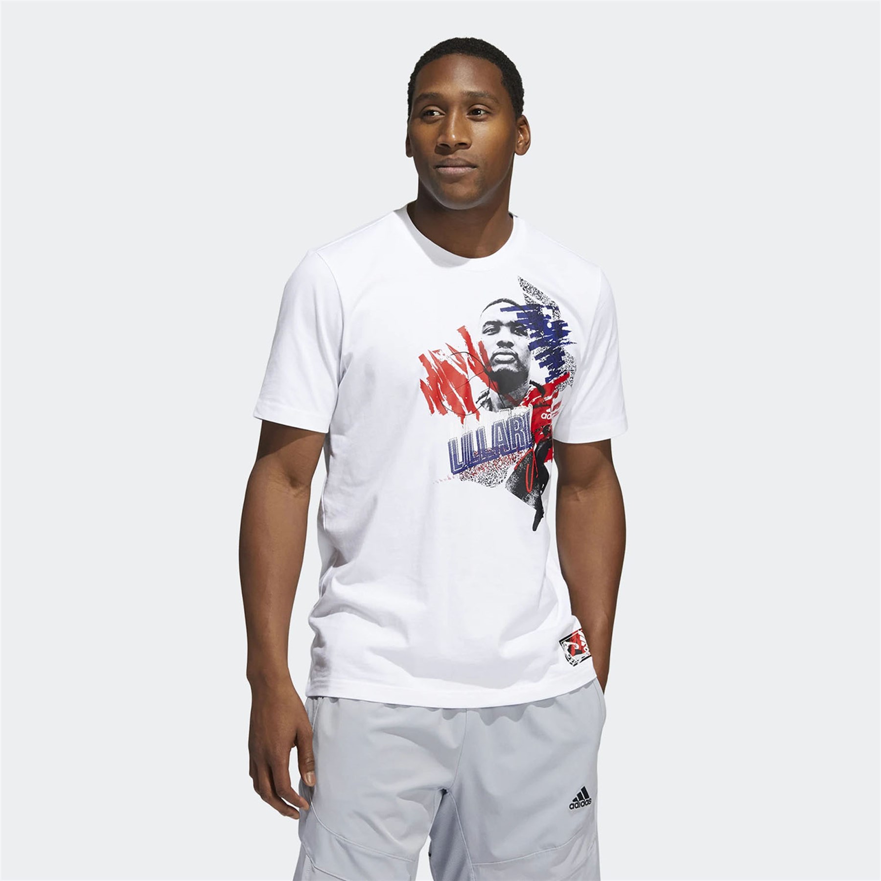 Adidas Erkek Basketbol T-Shirt Dame Abstract T Hc6812
