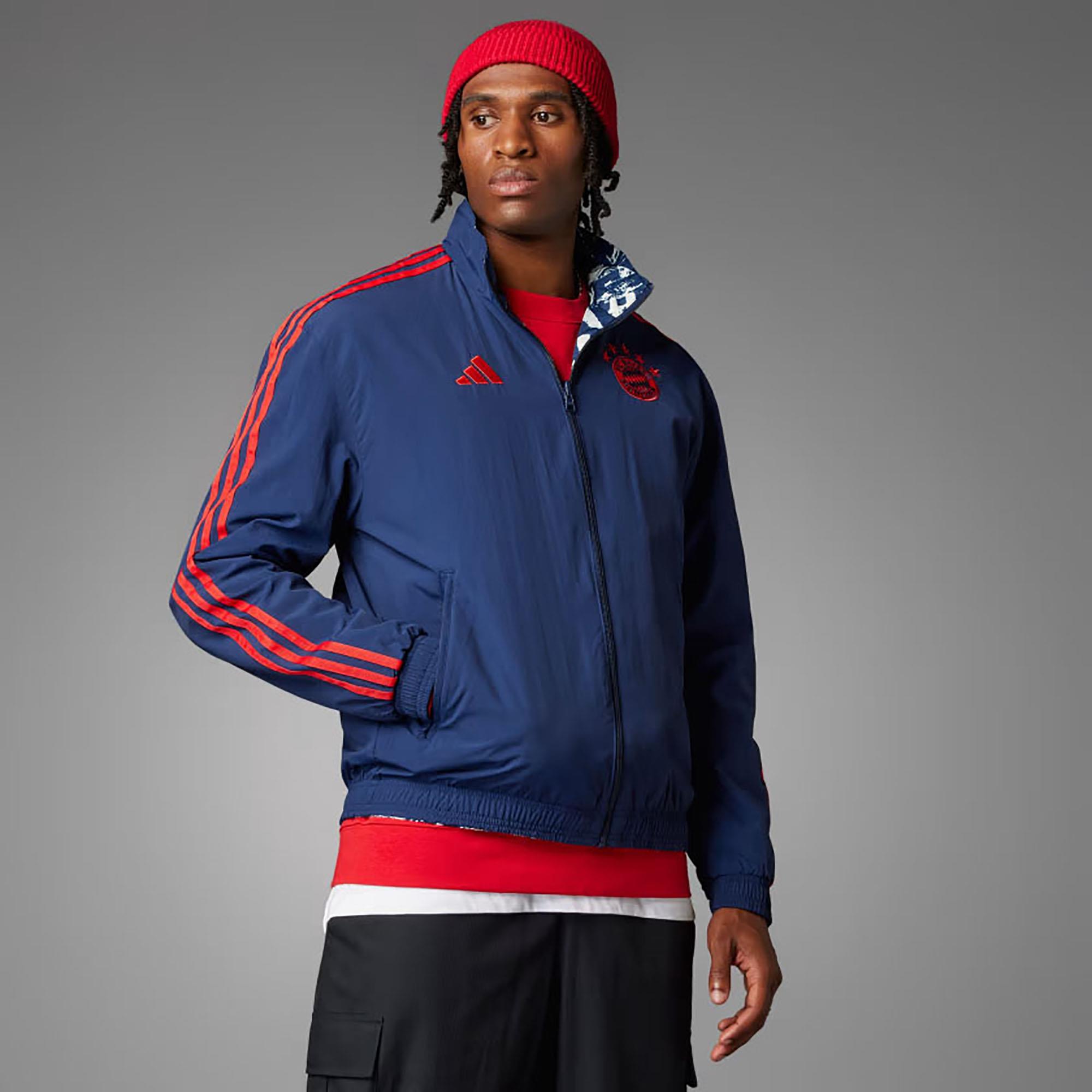 Adidas Erkek Futbol Fermuarlı üst FC Bayern Anthem Jkt Ip8316