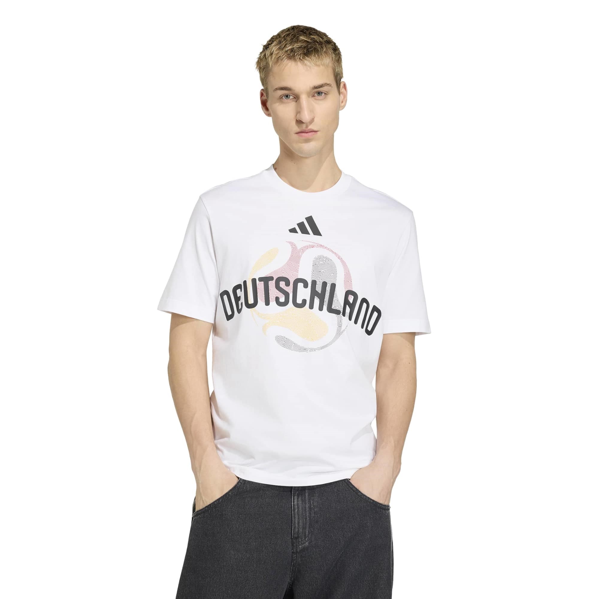 Adidas Erkek Futbol T-Shirt Almanya Olp Tee Jz8917