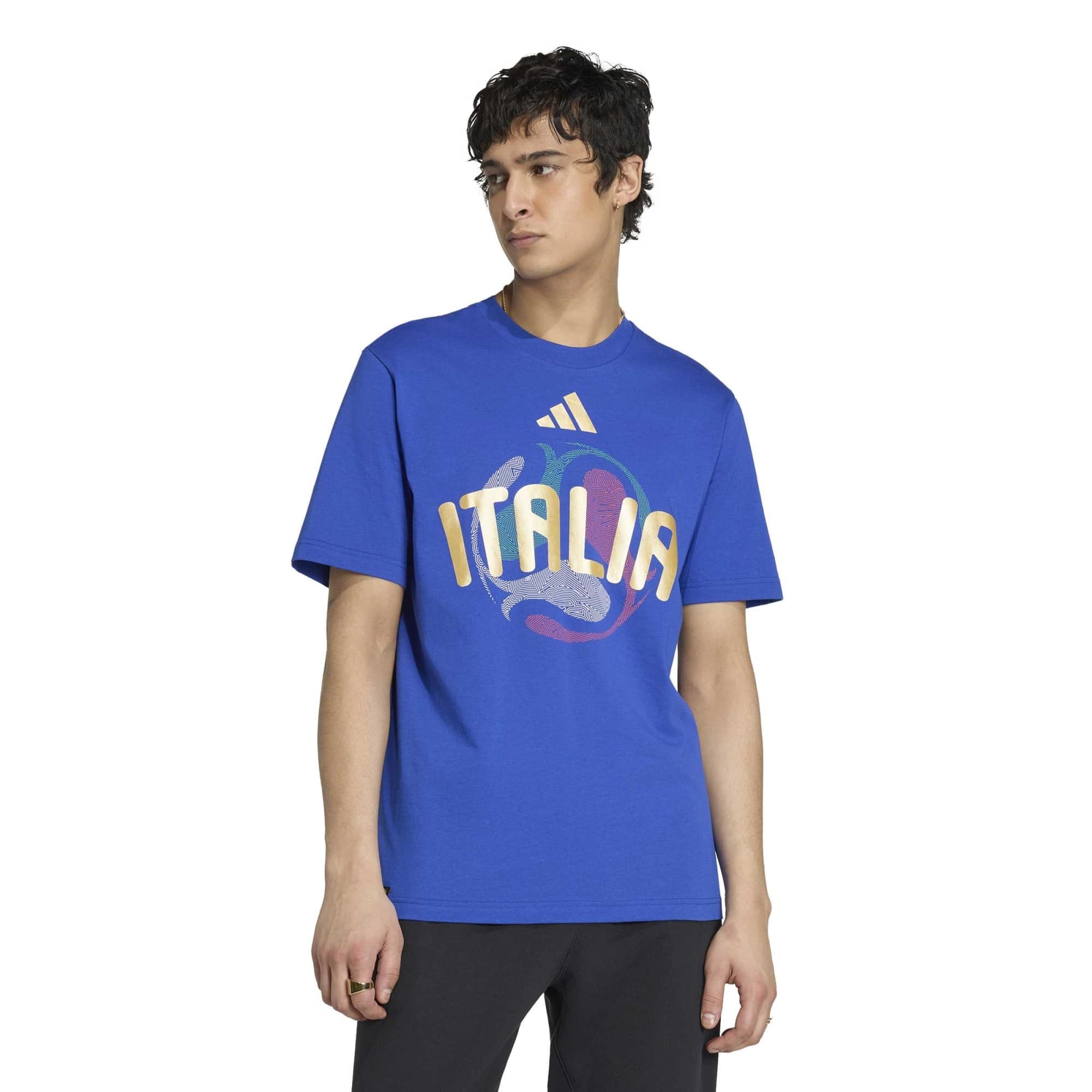 Adidas Erkek Futbol T-Shirt İtalya Olp Tee Jz8918