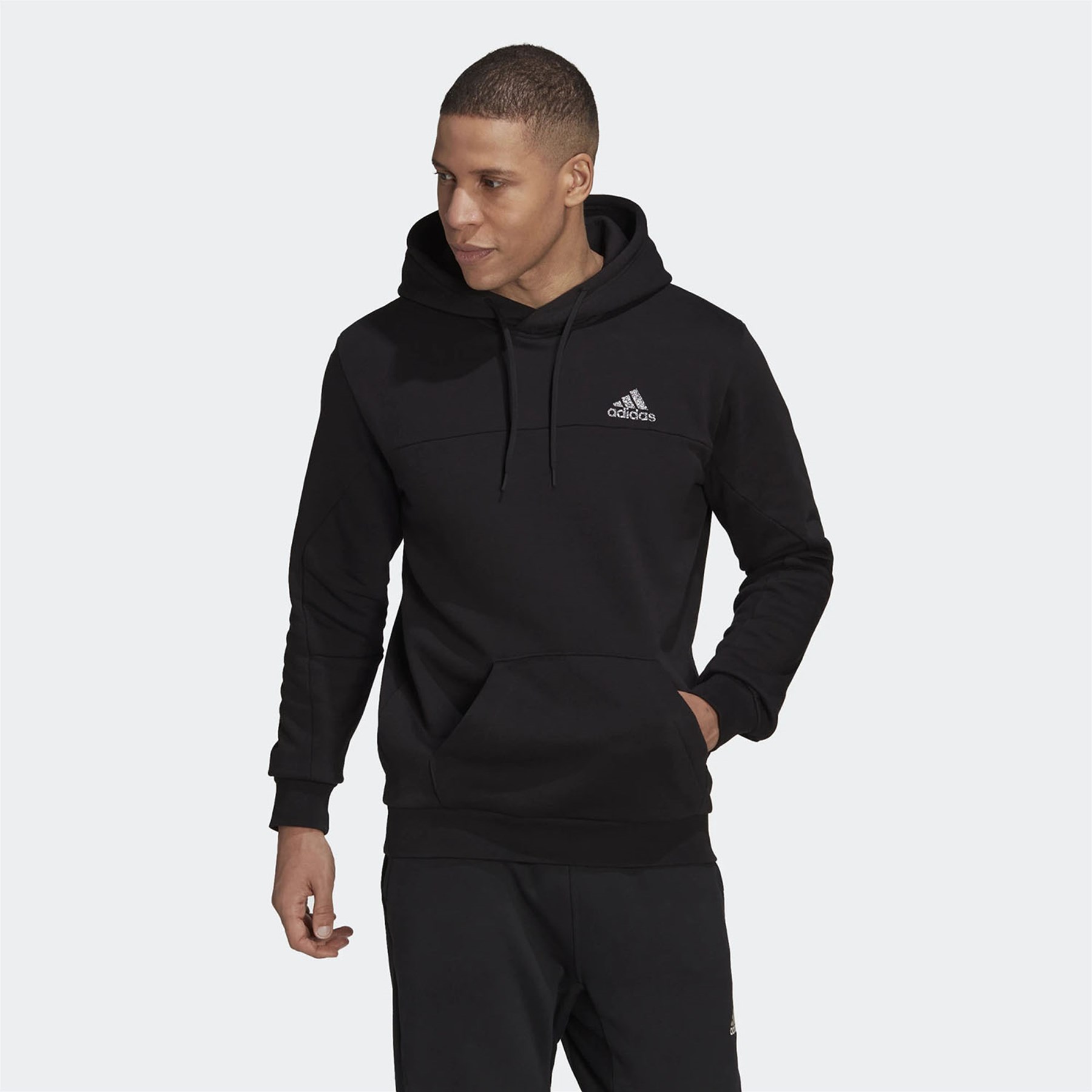 Adidas Erkek Günlük Kapşonlu Eşofman Üstü M Fl Recbos Hd Hl1599