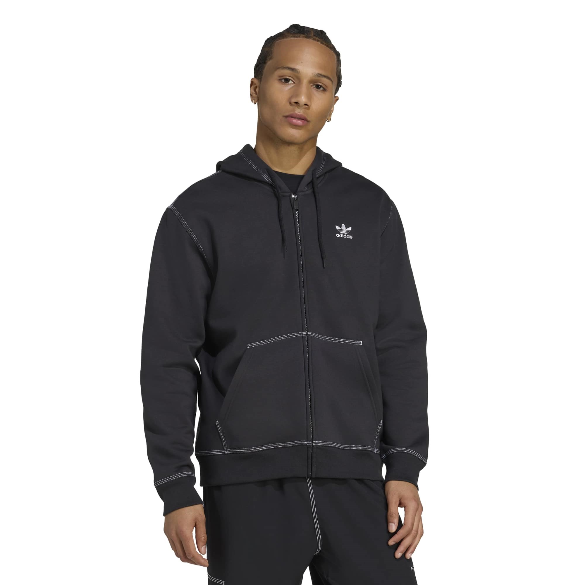 Adidas Erkek Günlük Kapşonlu Sweatshirt Essentials Fzhd Jw0969
