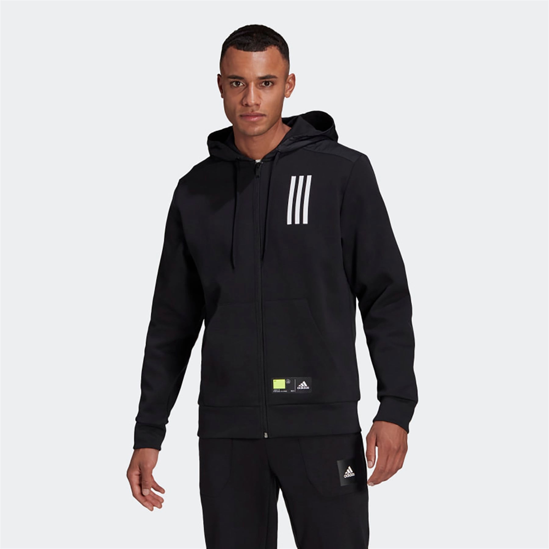 Adidas Erkek Günlük Kapşonlu Sweatshirt M Overlay Fz Gm5783 M Overlay FZ