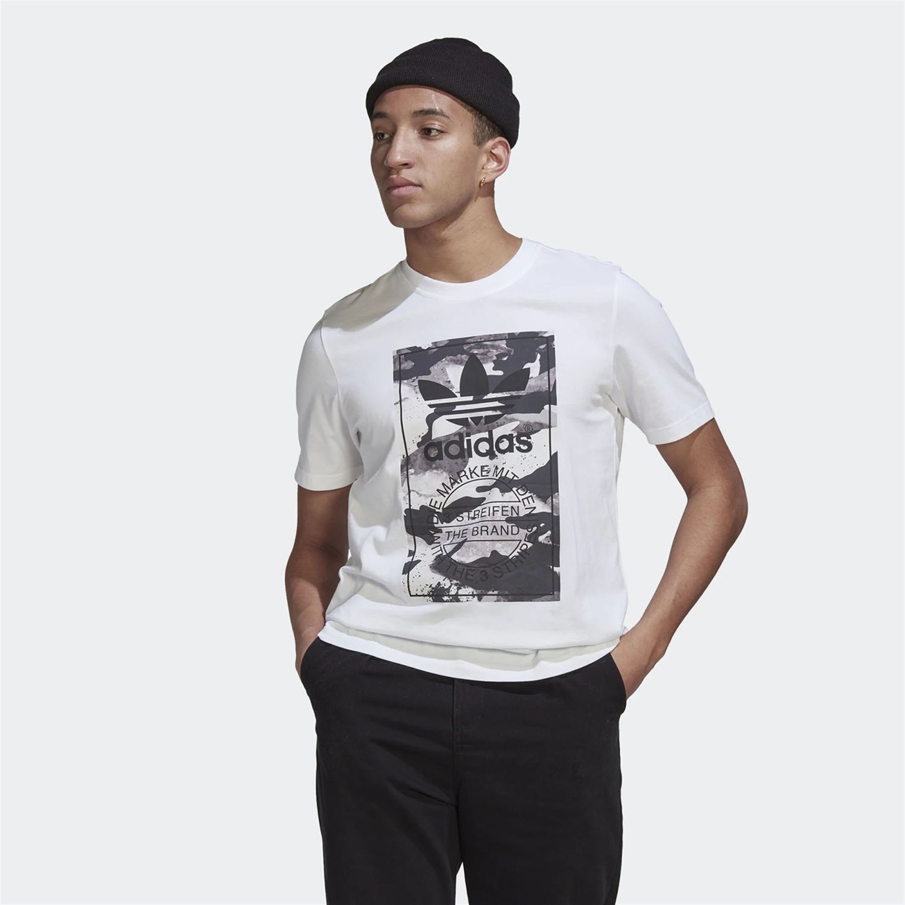 Adidas Erkek Günlük T-Shirt Camo Tongue Tee Hn6724