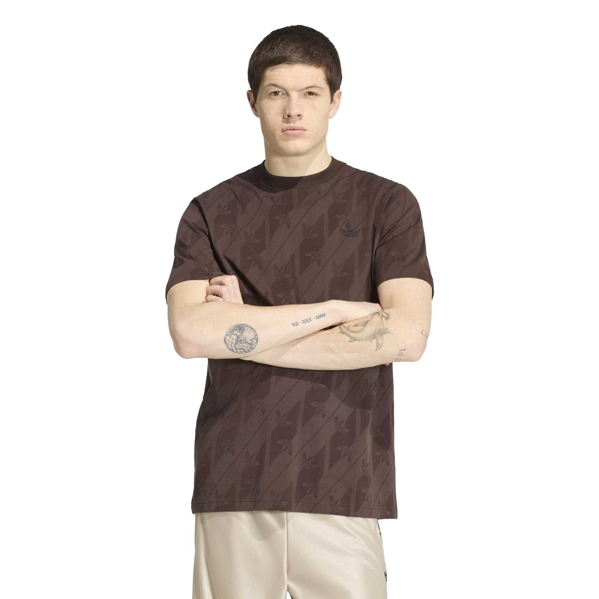 Adidas Erkek Günlük T-shirt Monogram Aop Te Ia4531
