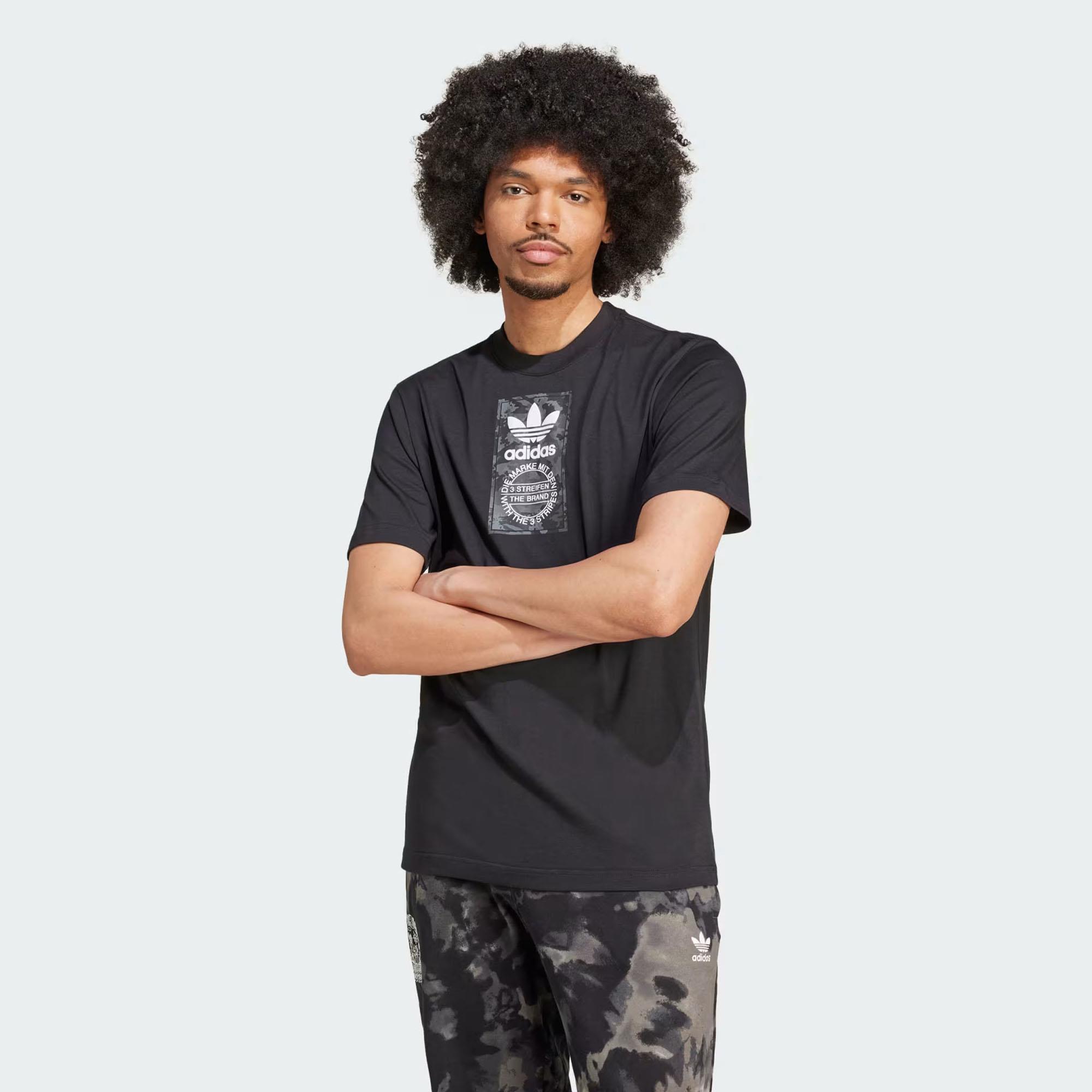 Adidas Erkek T-shirt Camo Label Tee Iz2516