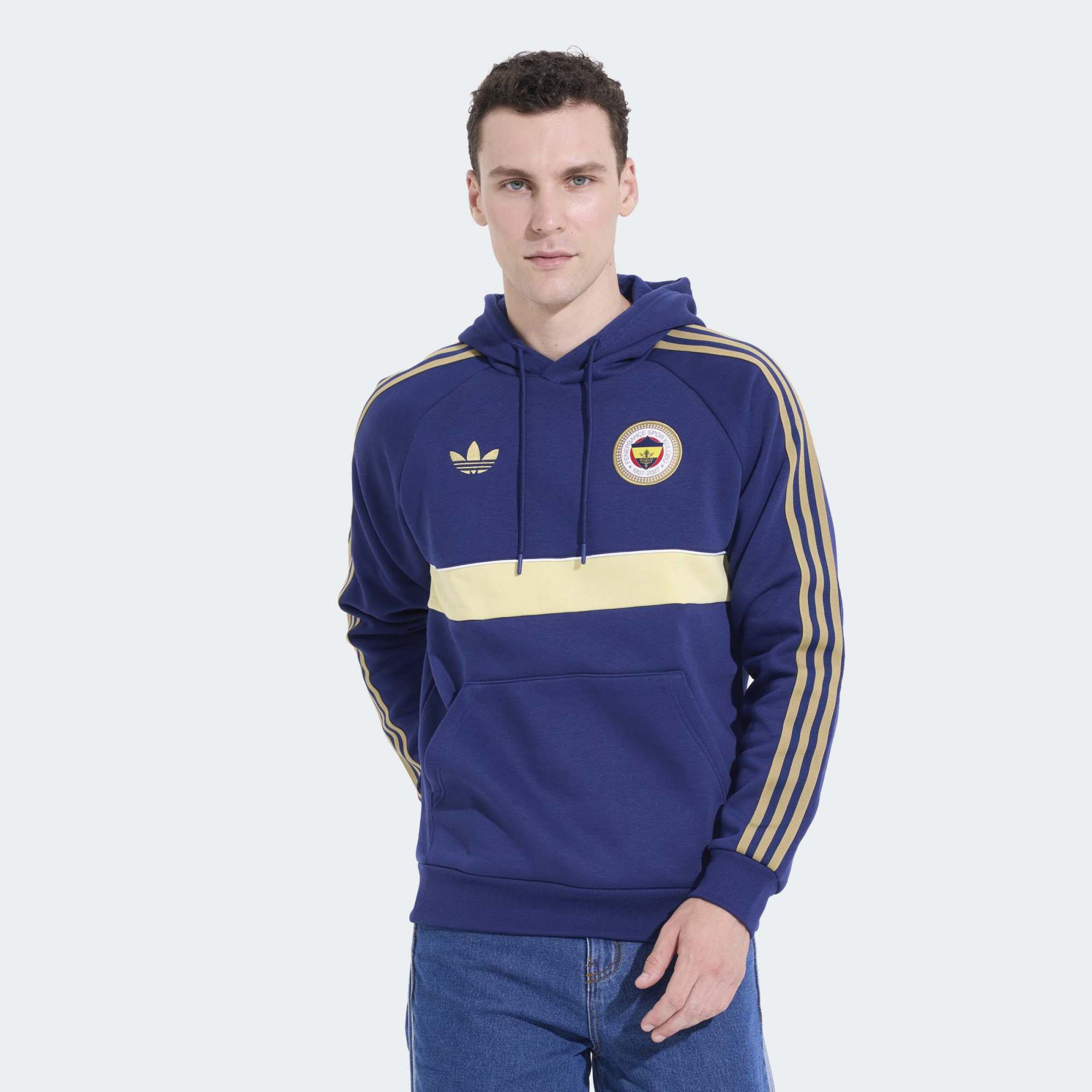 Adidas Fenerbahçe Erkek Futbol Sweatshirt HZ1021 FEN OG2 HD
