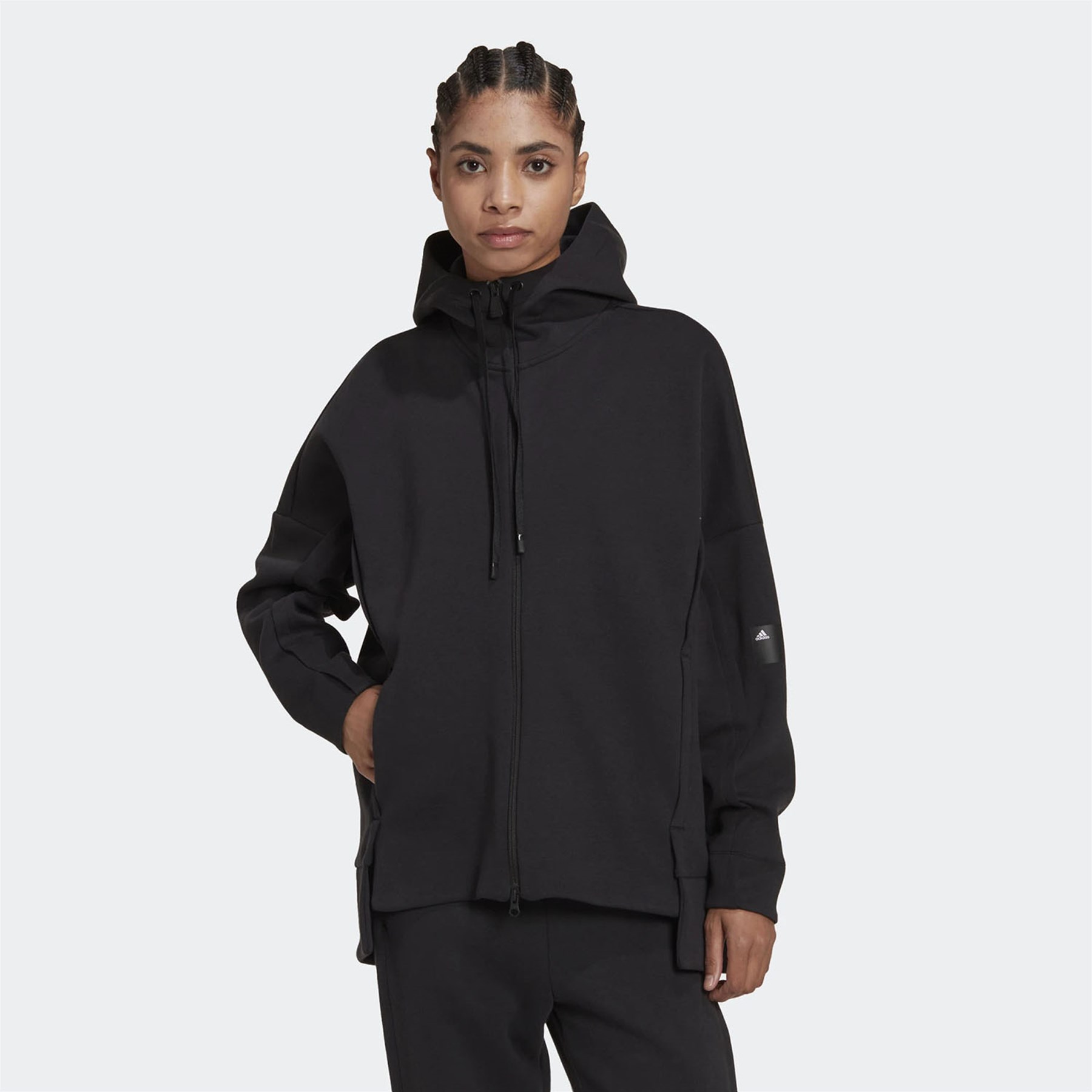 Adidas Kadın Günlük Kapşonlu Eşofman Üstü W Mv Lo Fz Hd Hn4809