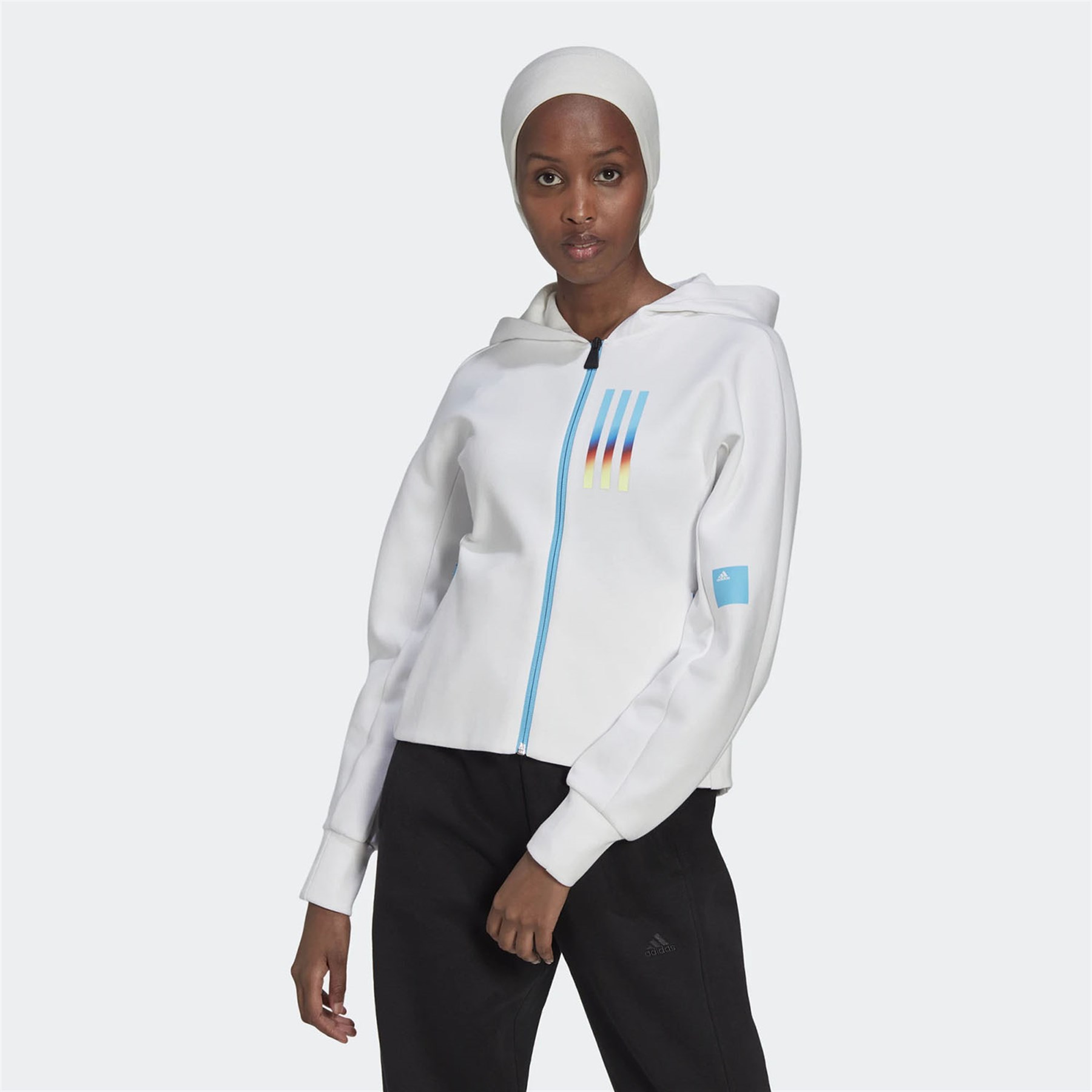 Adidas Kadın Günlük Kapşonlu Eşofman Üstü W Mv Sl Fz Hd Hn1610