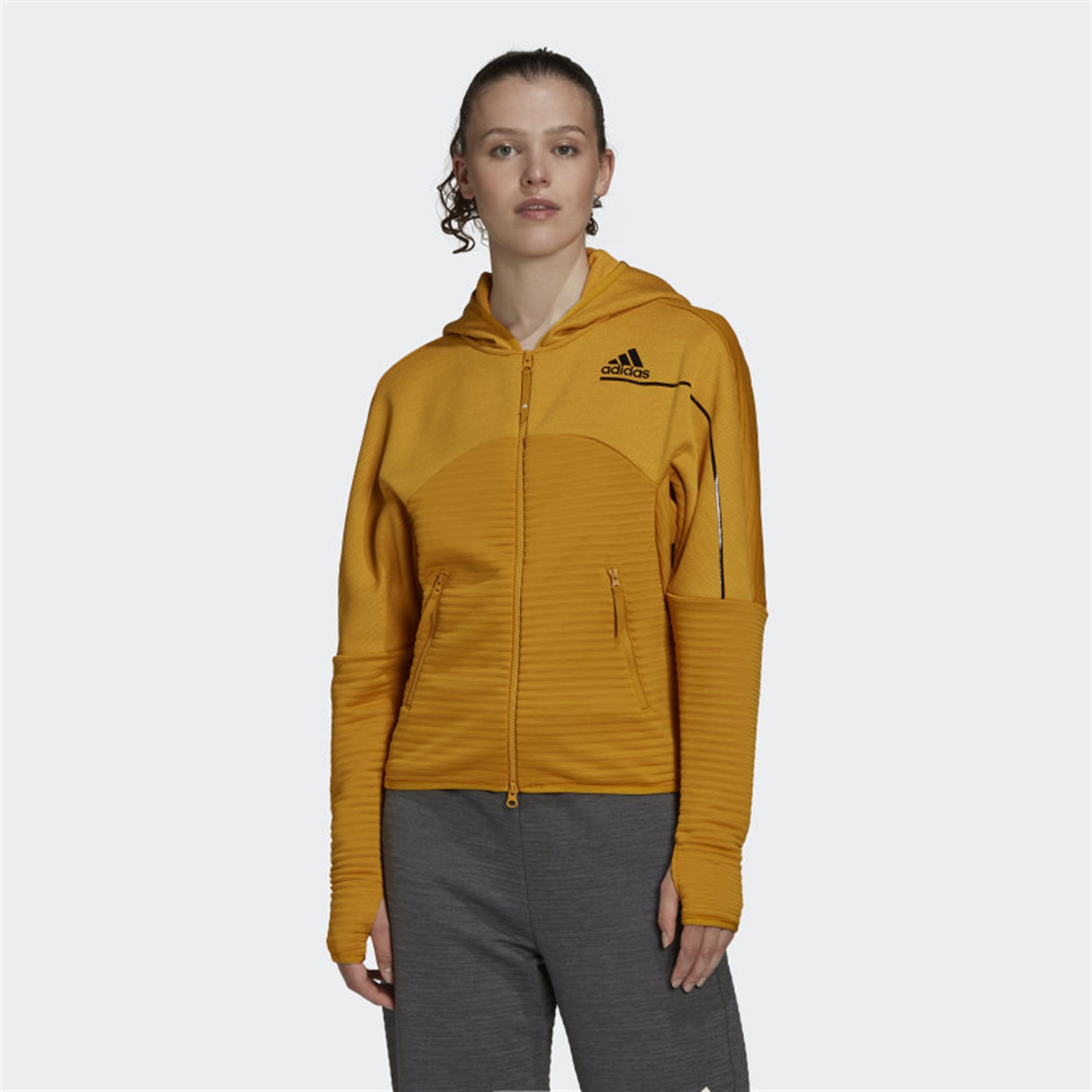 Adidas Kadın Günlük Kapşonlu Eşofman Üstü W Zne A H C.Rdy Ft6774 W ZNE A H C.RDY