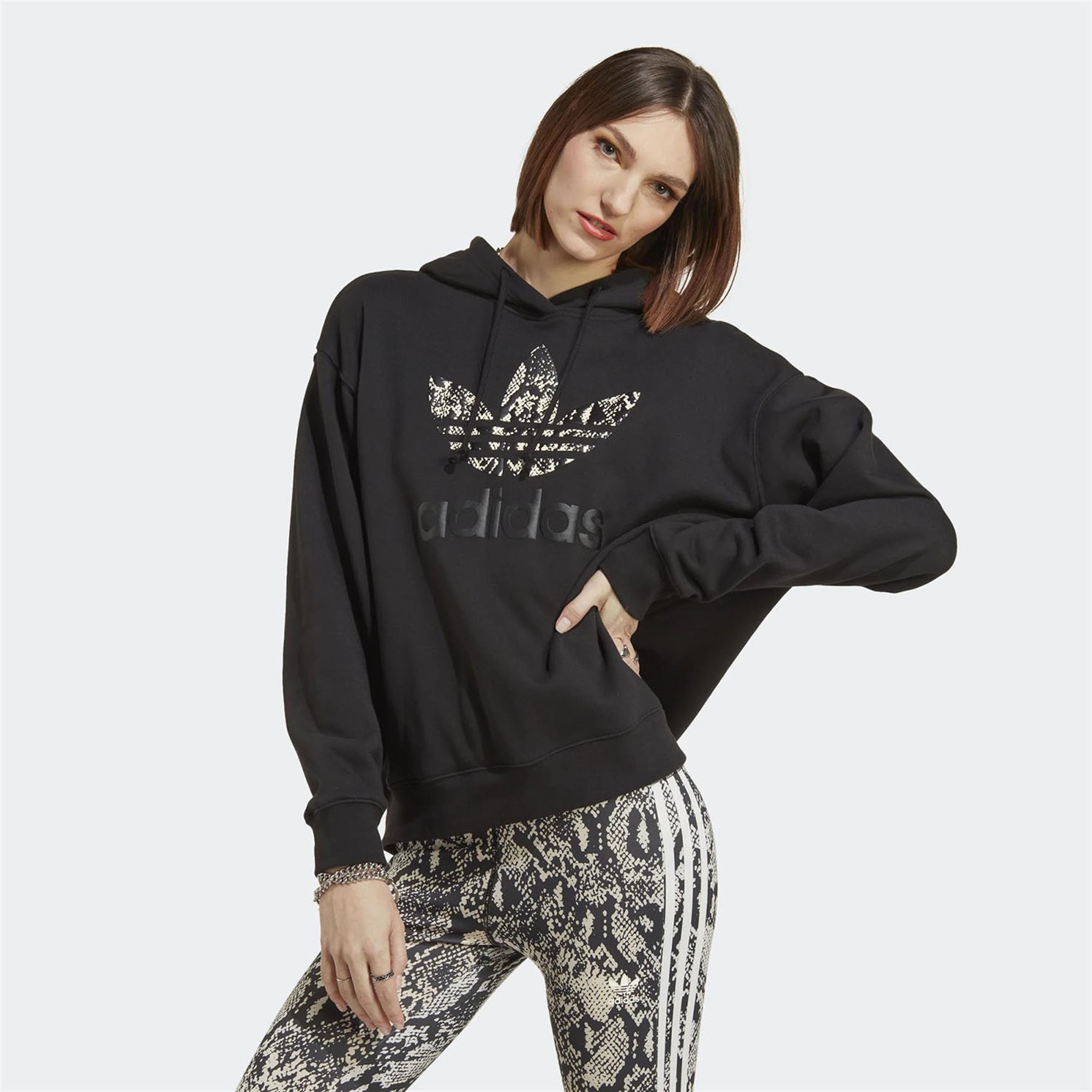 Adidas Kadın Günlük Sweatshirt Hoodie Logo Ic6076