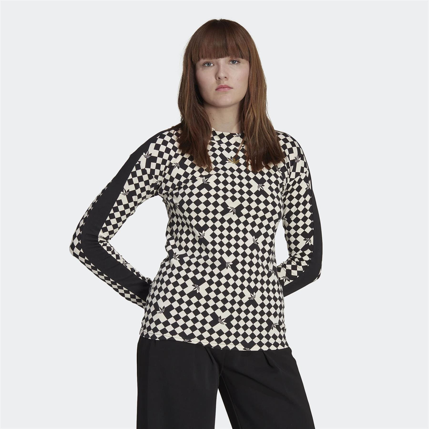 Adidas Kadın Günlük T-Shirt Aop Long Sleeve Ia3914