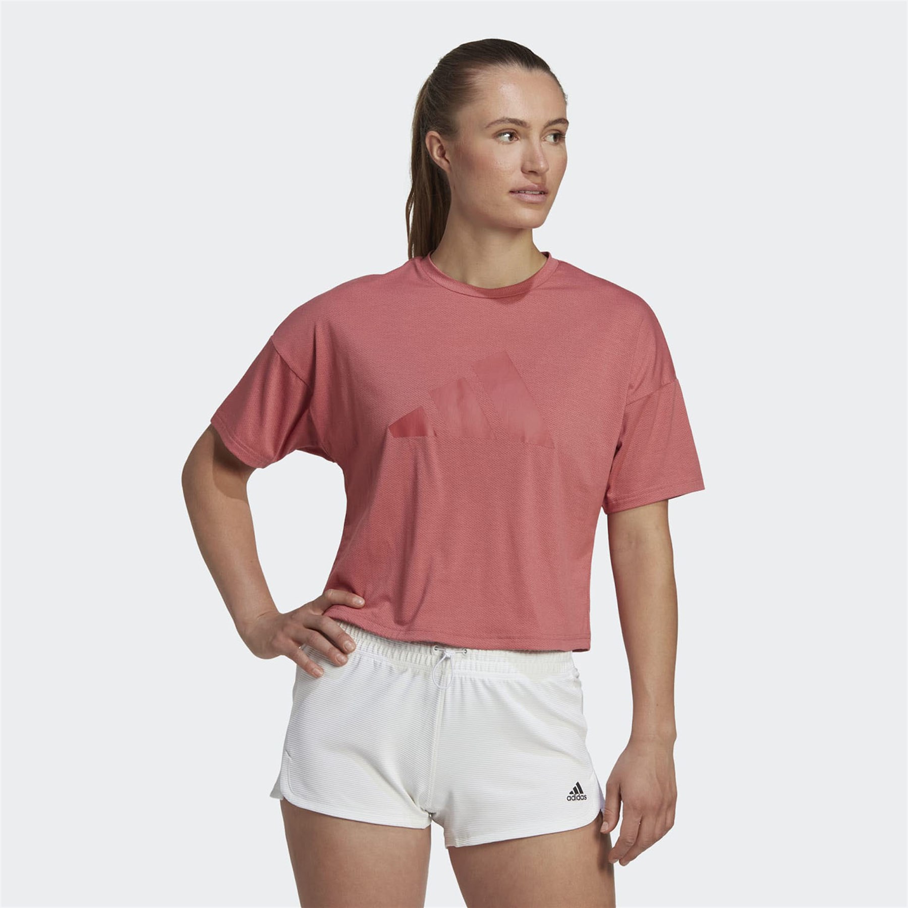 Adidas Kadın Günlük T-Shirt W I 3 Bar Tee 2 Hk6962