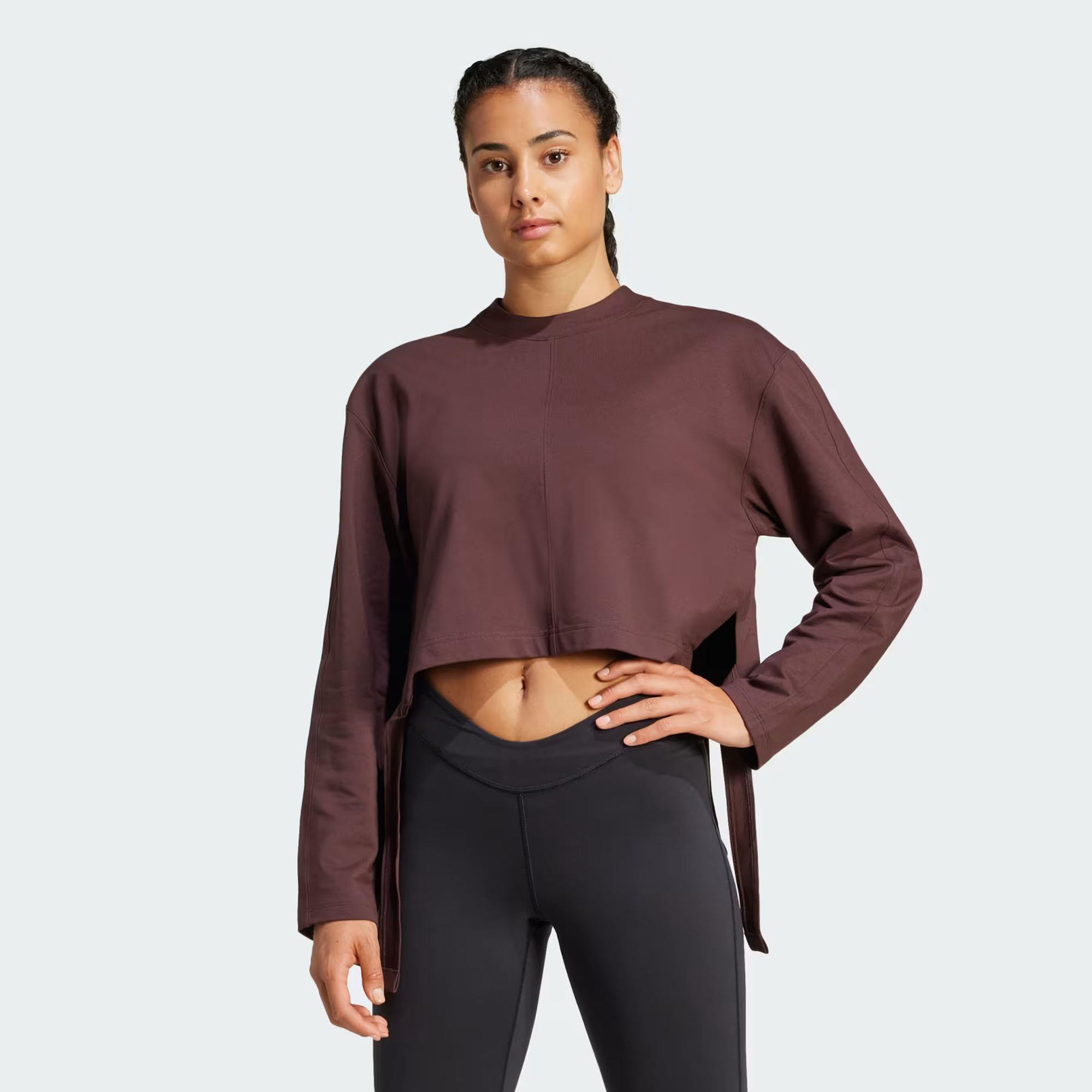 Adidas Kadın Kapşonlu Sweat Yga Cover-Up Is6715