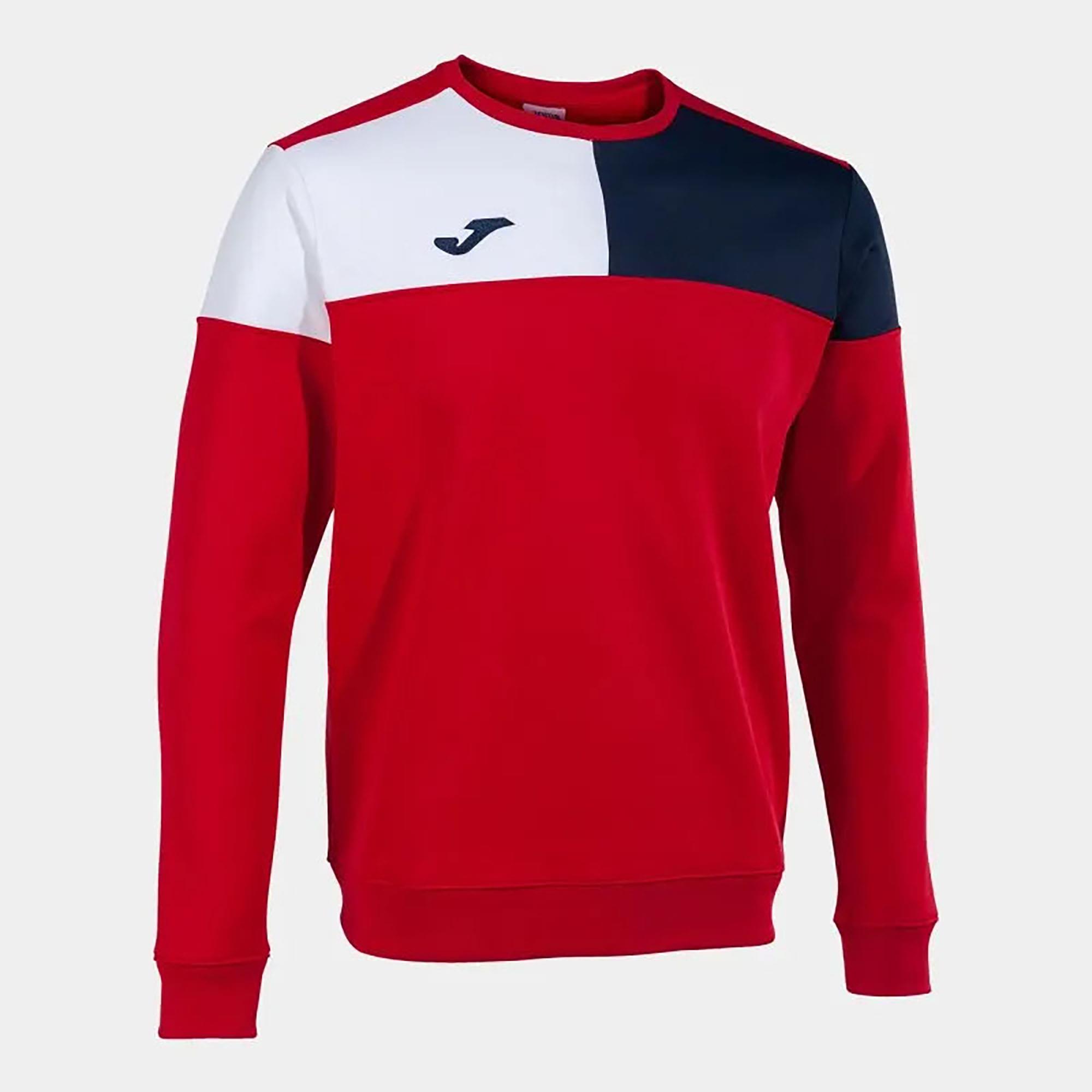 CREW V SWEATSHIRT RED NAVY WHITE