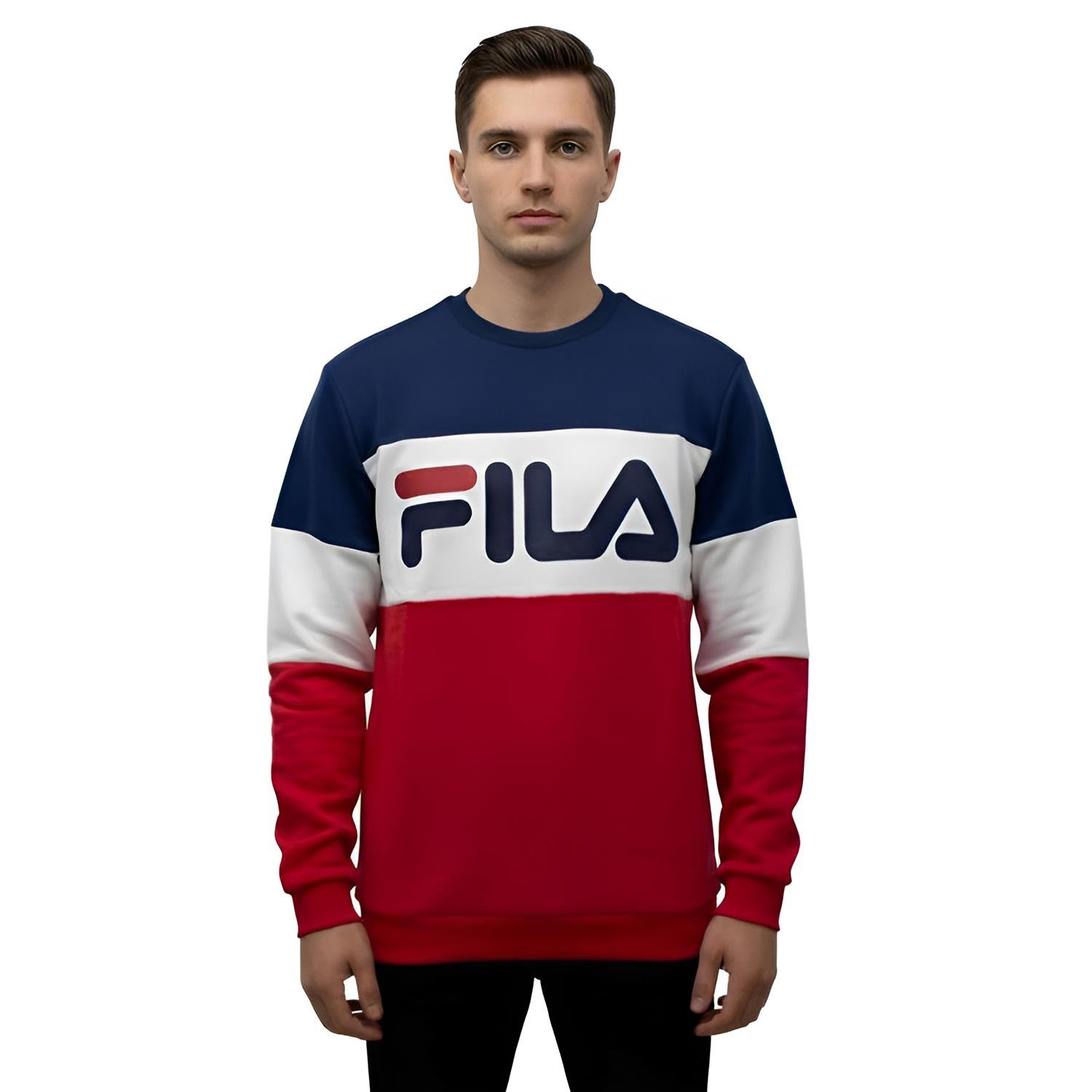 Fila Erkek Bisiklet Yaka Sweatshirt Straight 681255
