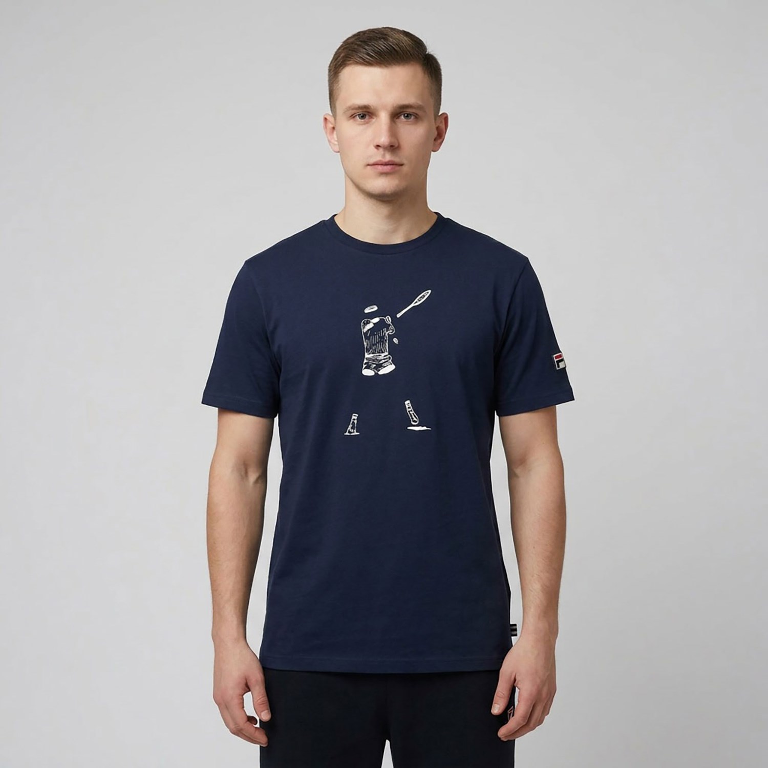 Fila Erkek T-Shirt Tennis Player Graphic TU411111 LONG SLEEVE SWEATSHIRT