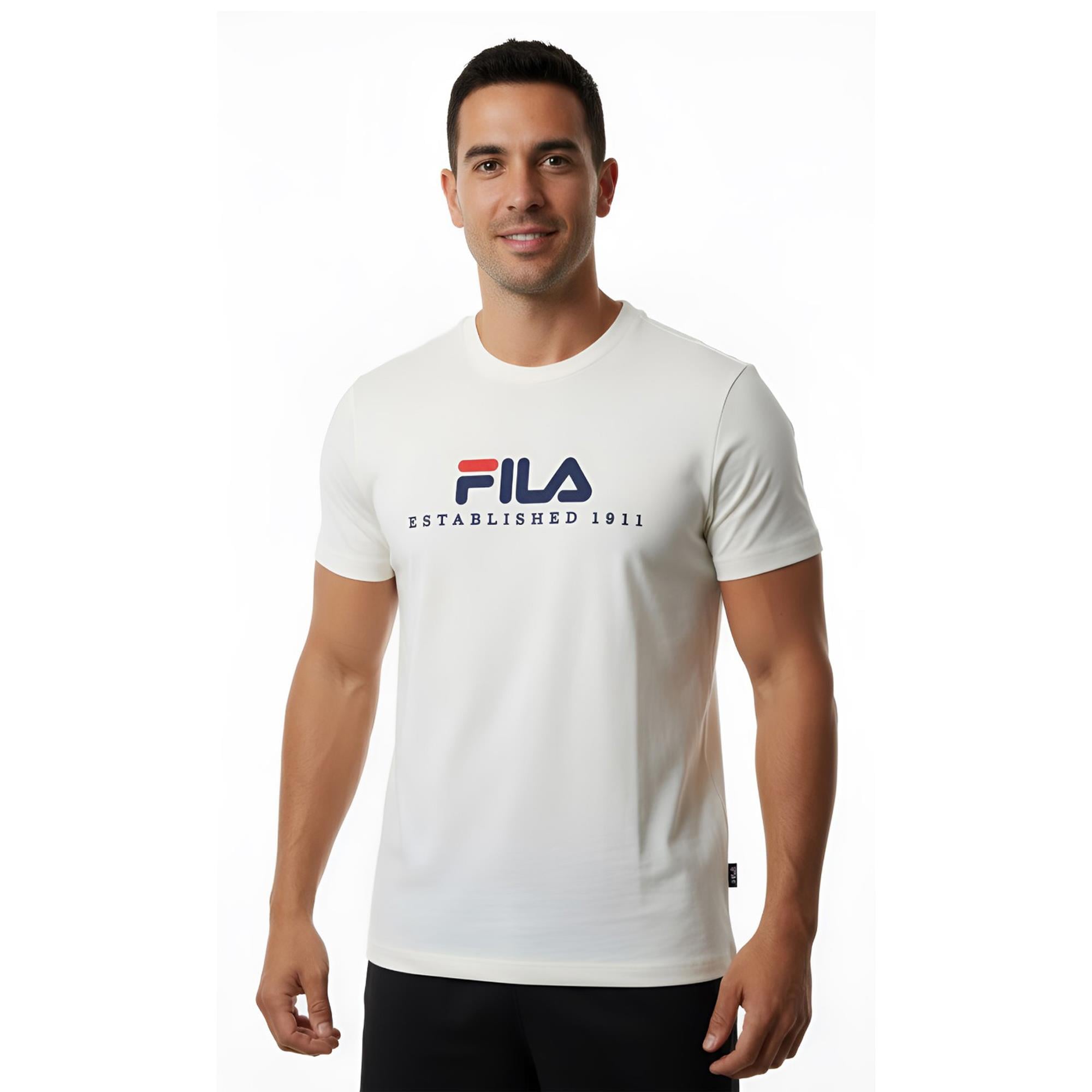 Fila Unısex Günlük T-Shirts Valsera Logo Fau0225.10010 Fila Unisex T-Shirt Valsera Regular Logo Fau0225.10010