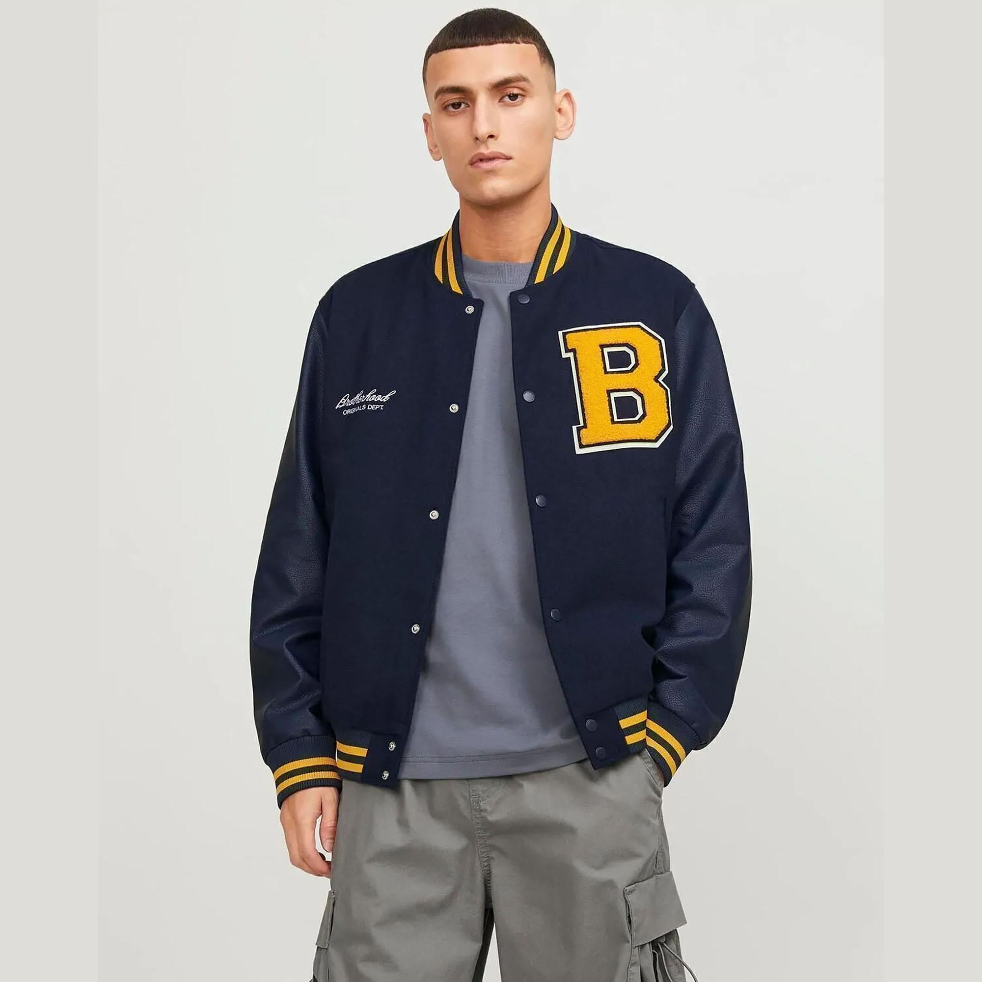 Jack & Jones Erkek Kolej Yaka Mont 12241559 Jack & Jones Erkek Bomber Mont 12241559