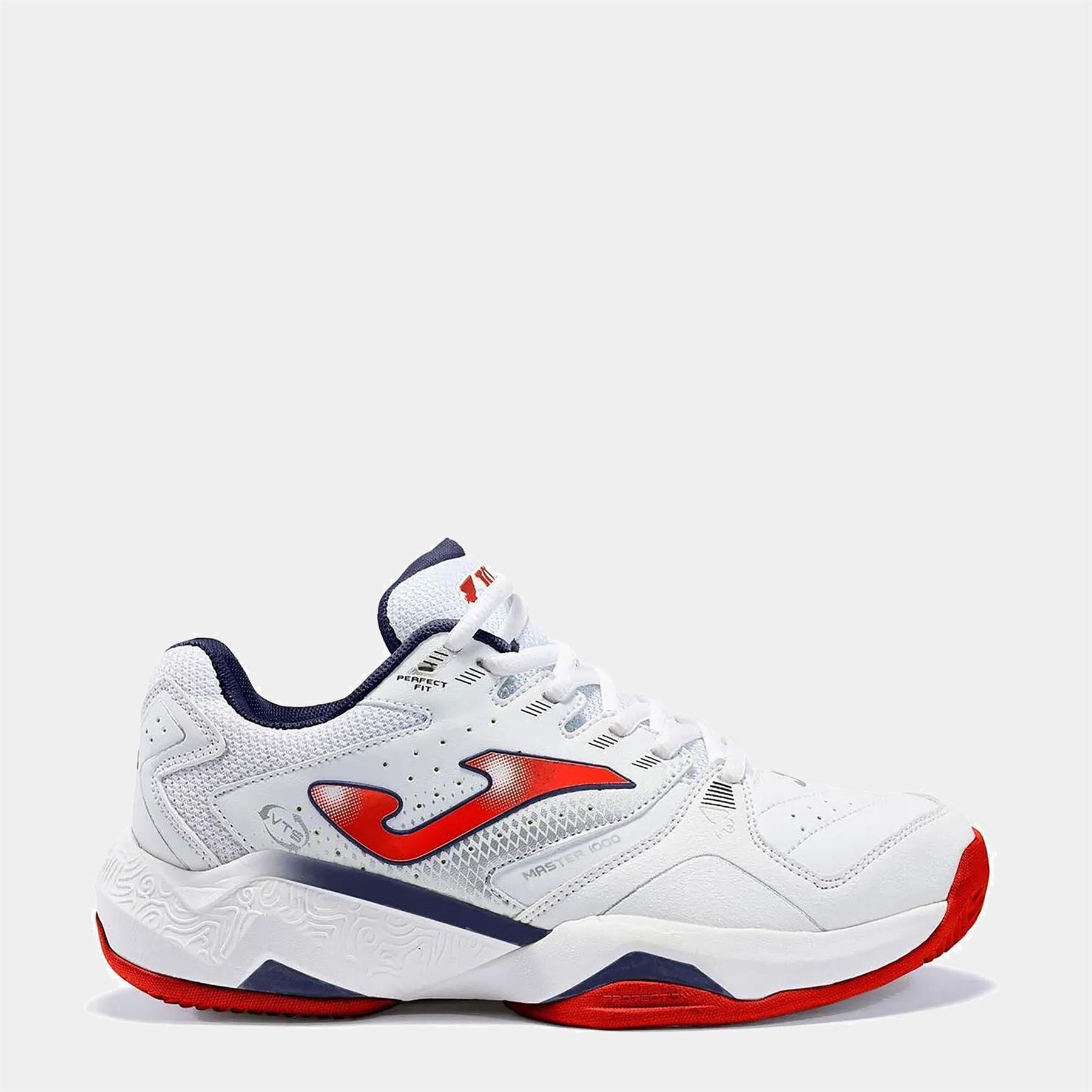 Joma Çocuk Tenis Maç Ayakkabı Master 1000 Jr 2302 White Red Jmatw2302C