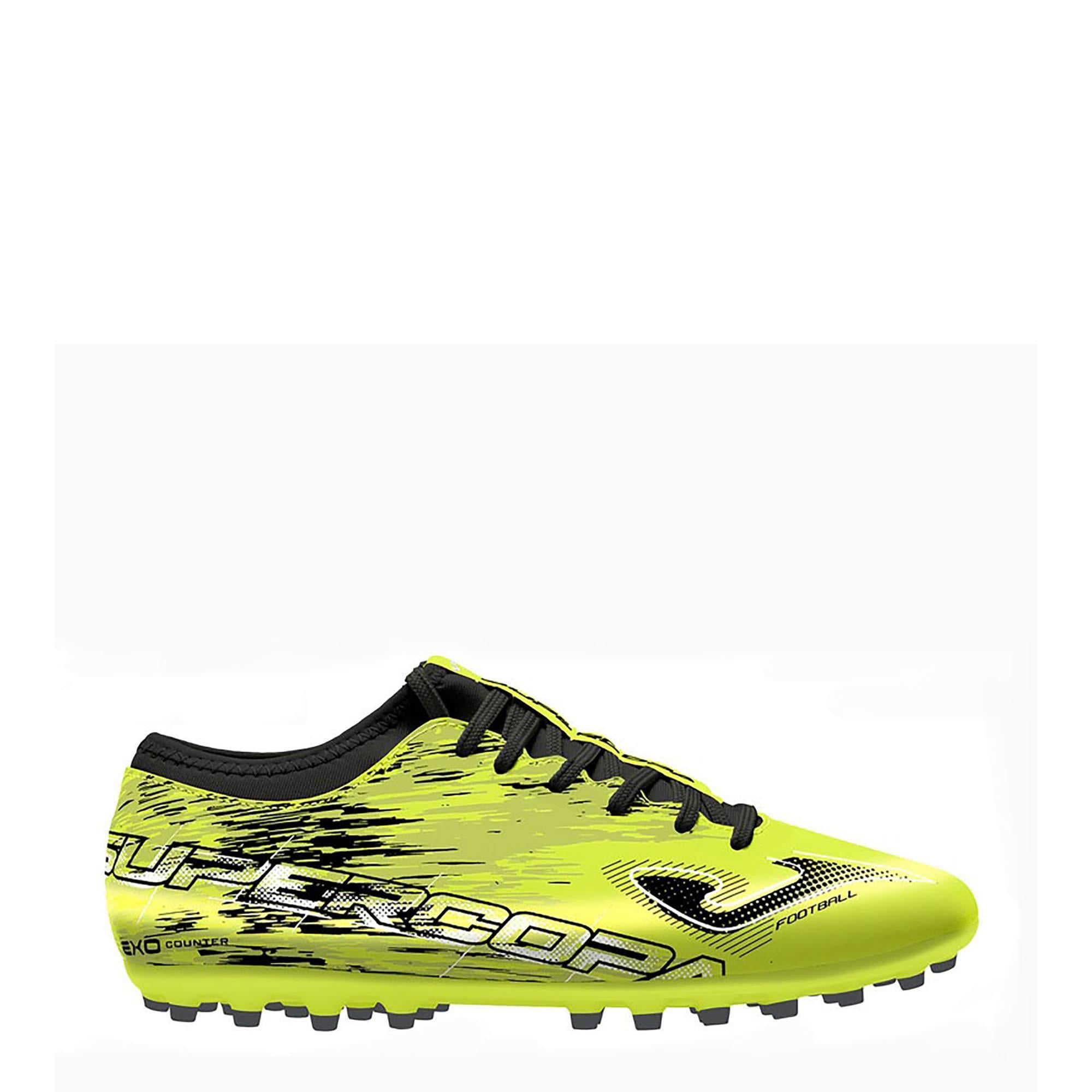 Joma Erkek Futbol Maç Krampon Supercopa 2309 Lemon Fluor Black Artificial Grass Supw2309Ag