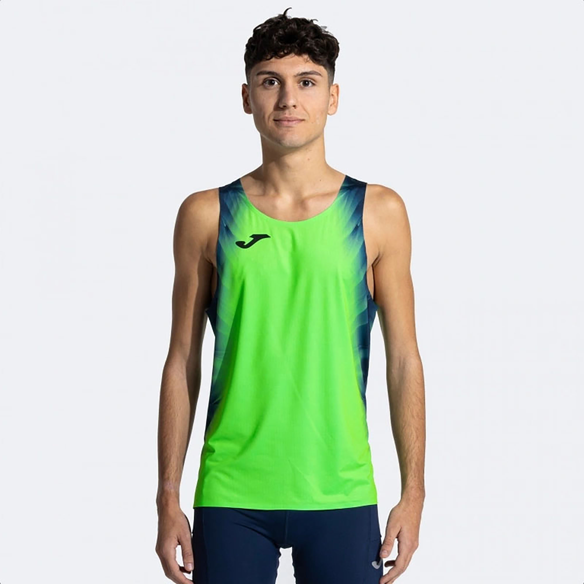Joma Erkek Günlük T-Shirt Elite Xı Tank Top Fluor 103800.023 ELITE XI TANK TOP FLUOR GREEN NAVY