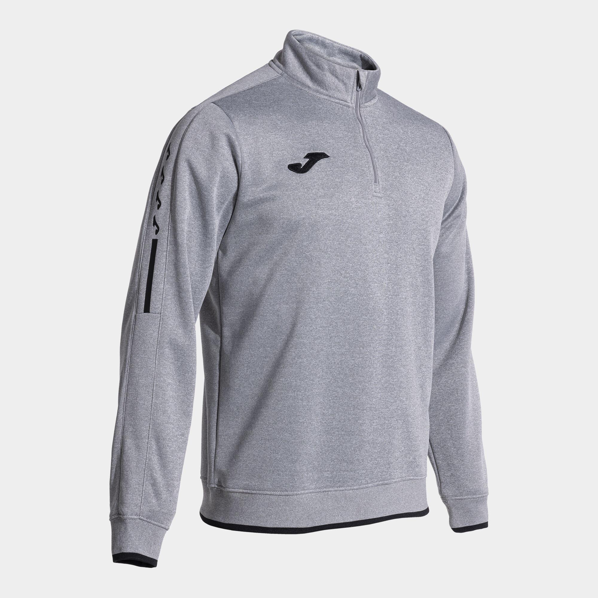 Joma Erkek Günlük T-Shırt Olimpiada 103708.251 OLIMPIADA SWEATSHIRT MELANGE GREY BLACK