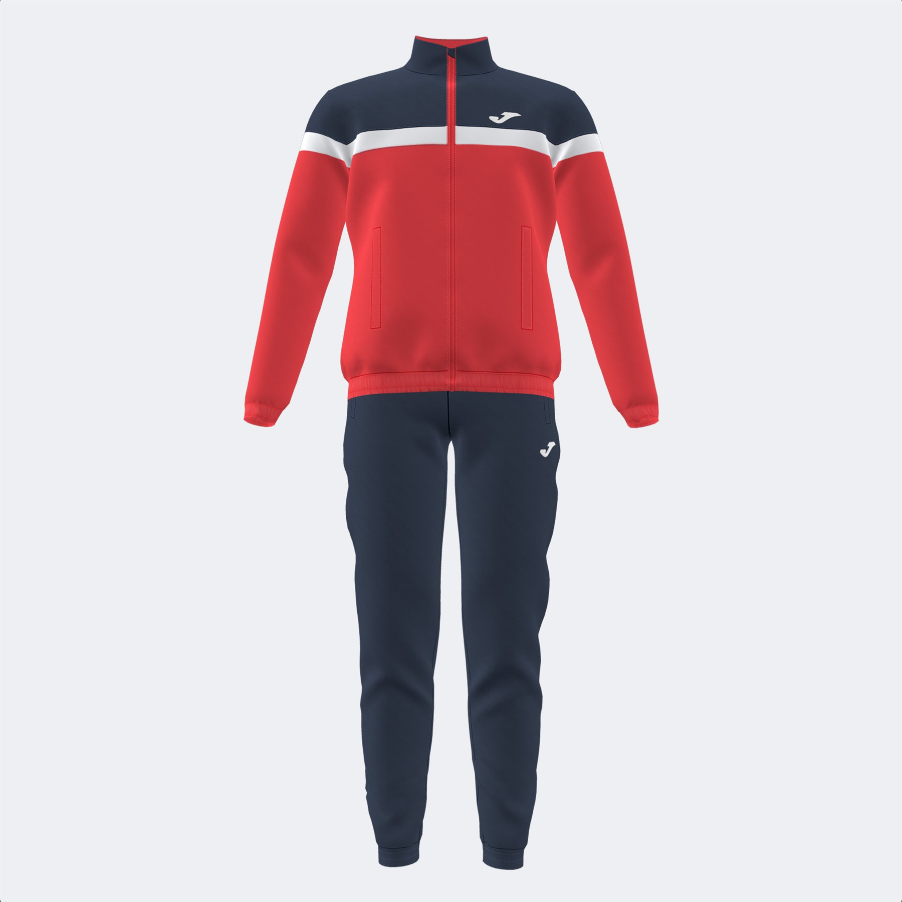 STRIPE TRACKSUIT NAVY RED