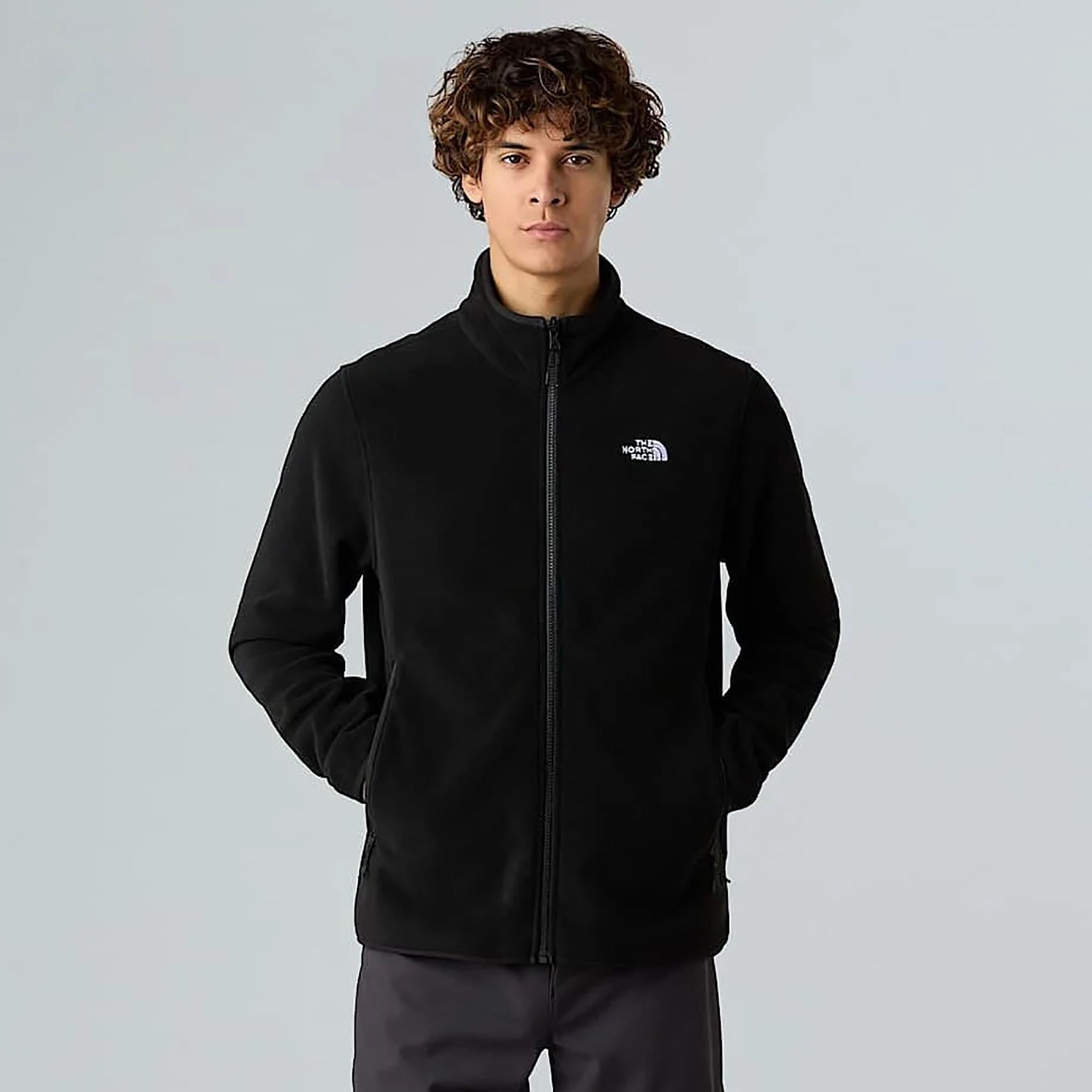 The North Face Erkek Polar Sweathirt Glacier Fleece Jacket Nf0A8D0Rjk31