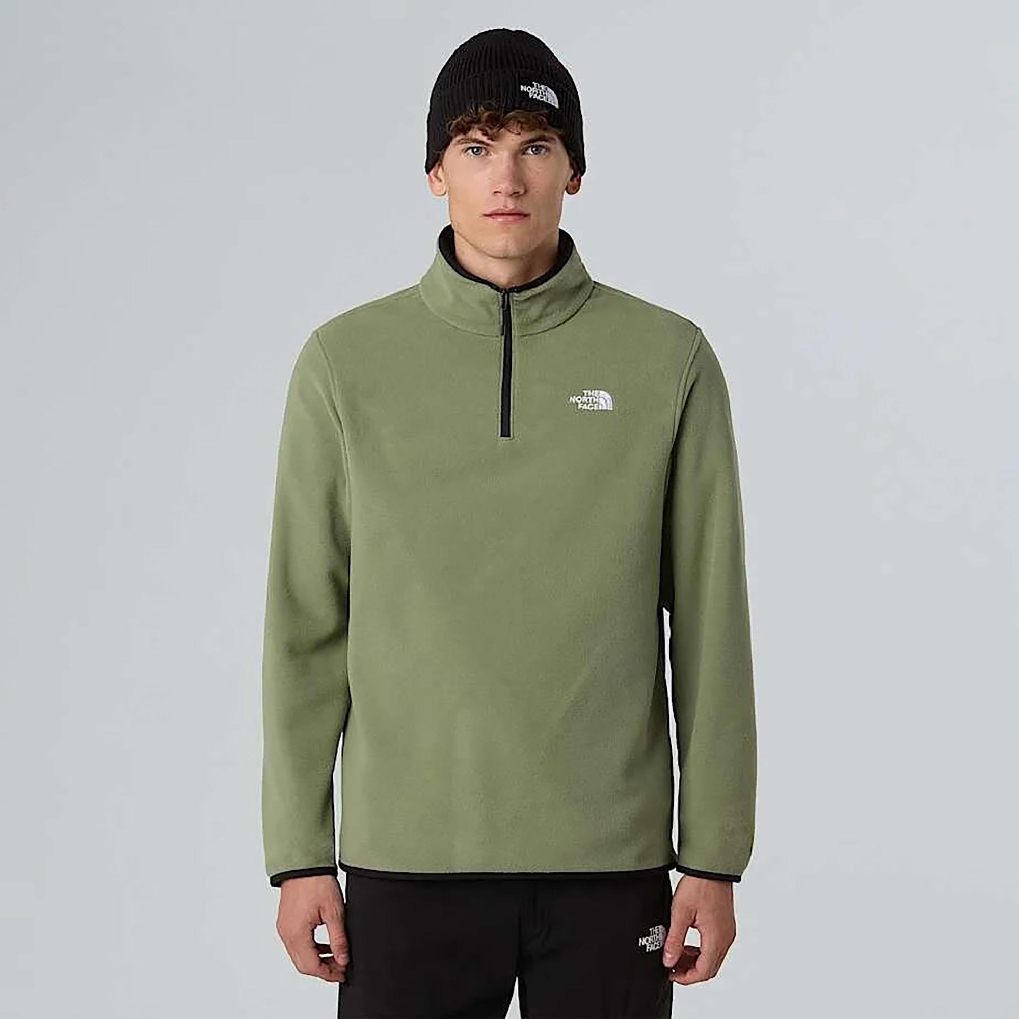 The North Face Erkek Yarım Fermuar Polar Glacier Fleece 1-4 Zip Jacket Nf0A8D0Qbo91
