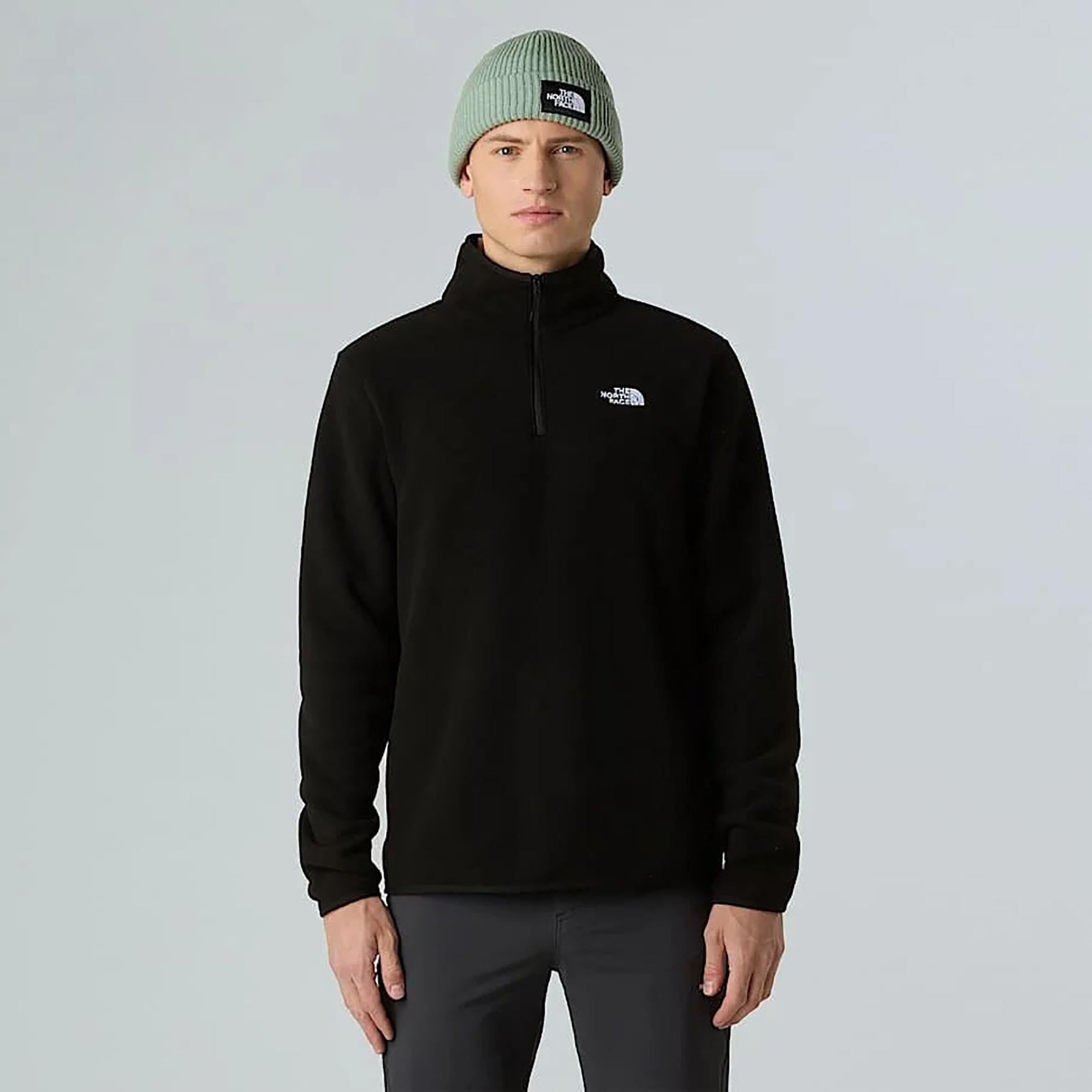 The North Face Erkek Yarım Fermuar Polar Sweatshirt Glacier Fleece 1-4 Zip Jacket Nf0A8D0Qjk31