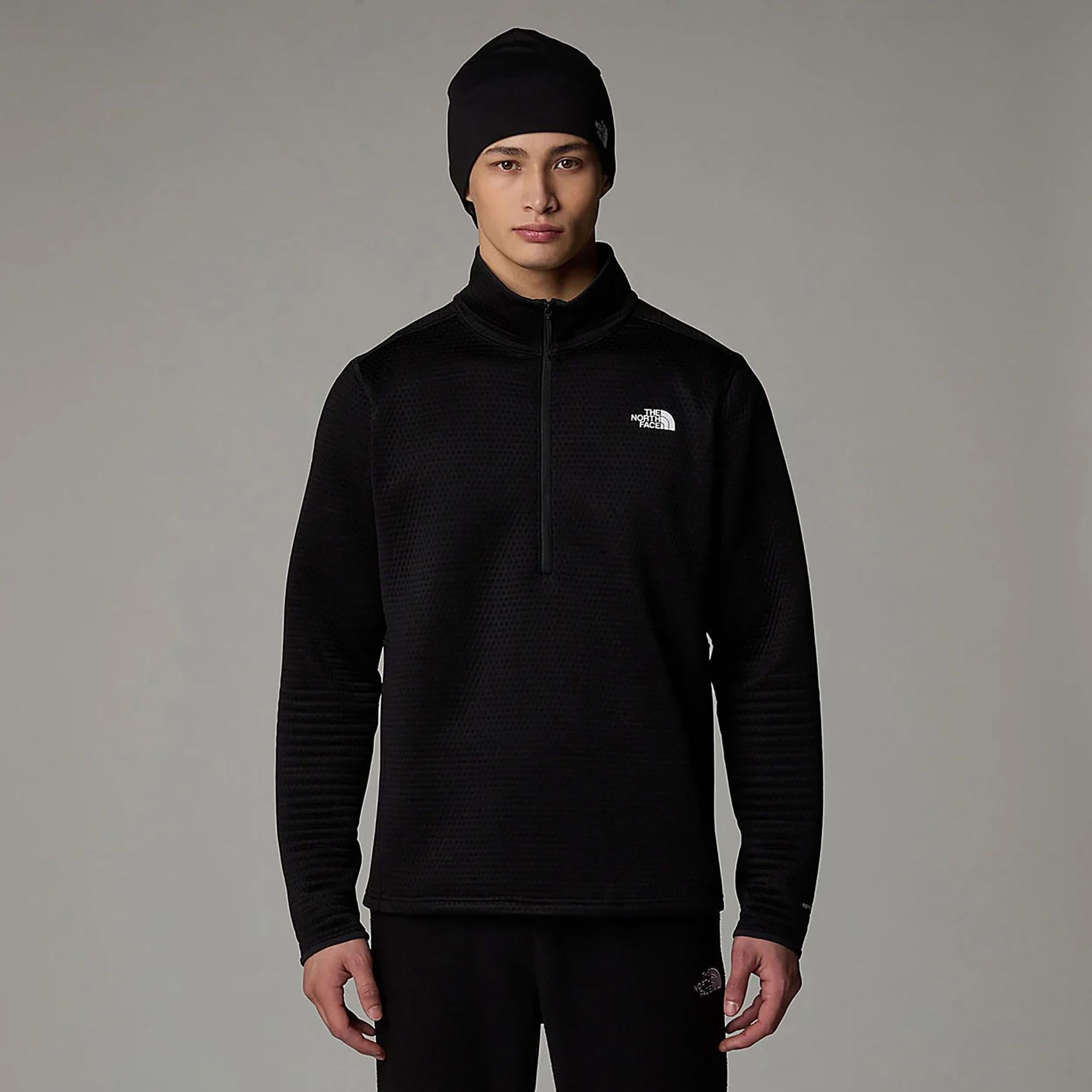 The North Face Erkek Yarım Fermuar Sweatshirt Dotknıt Thermal 1-4 Zıp Nf0A88U6Jk31
