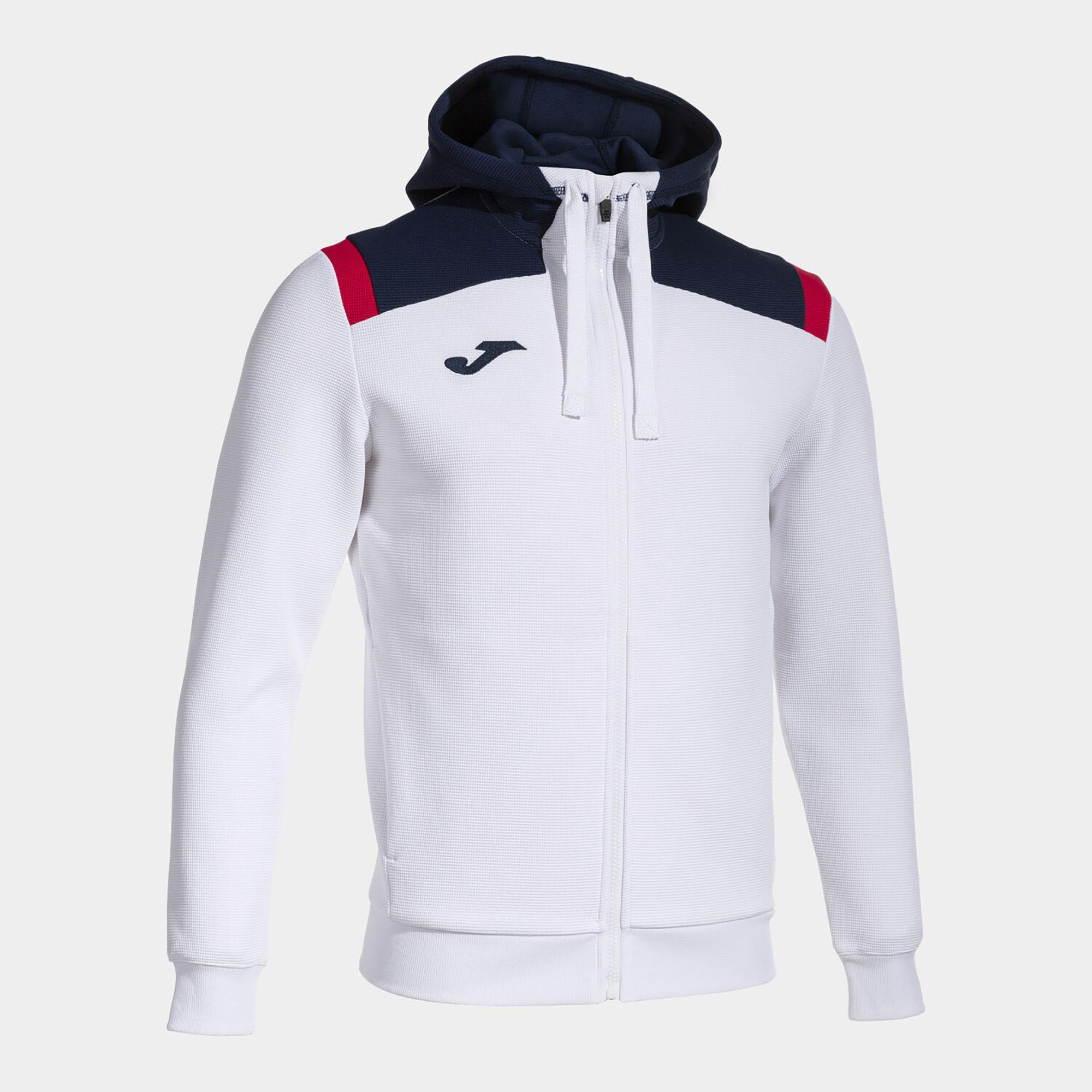 TOLEDO  ZIP-UP HOODIE WHITE NAVY