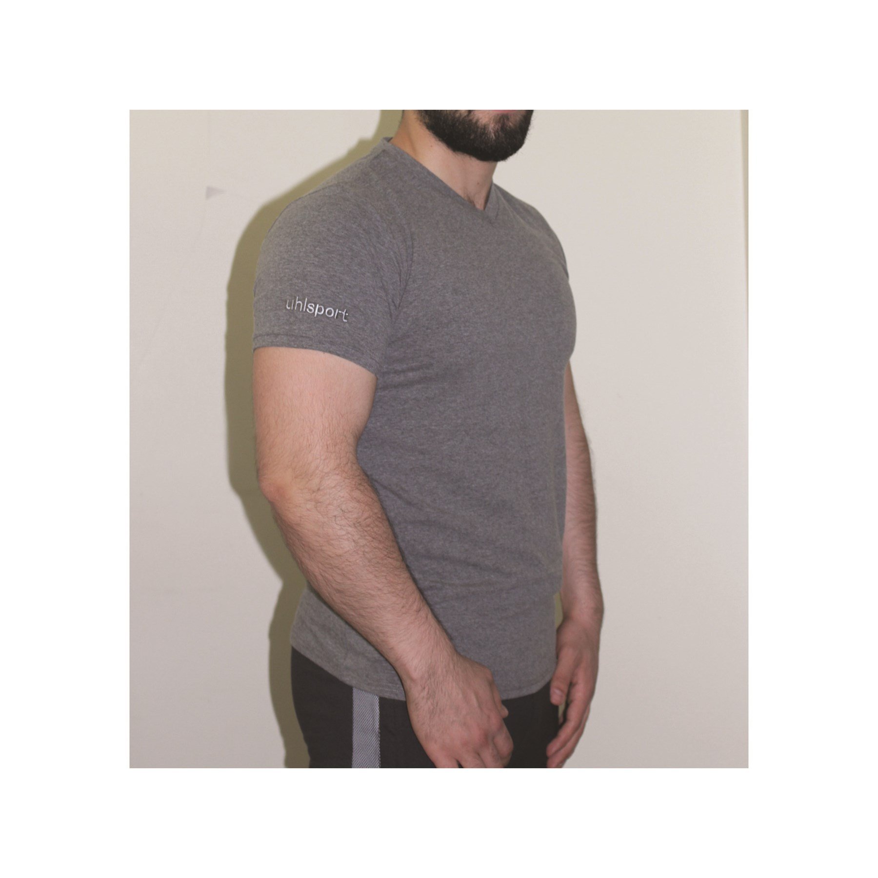 Uhlsport Erkek T-Shirt Pamuklu Bisiklet Yaka Lois