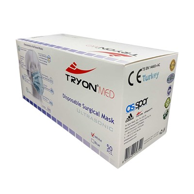 Tryon 3 Katlı Telli Medikal Maske 50'li Kutu MASKE