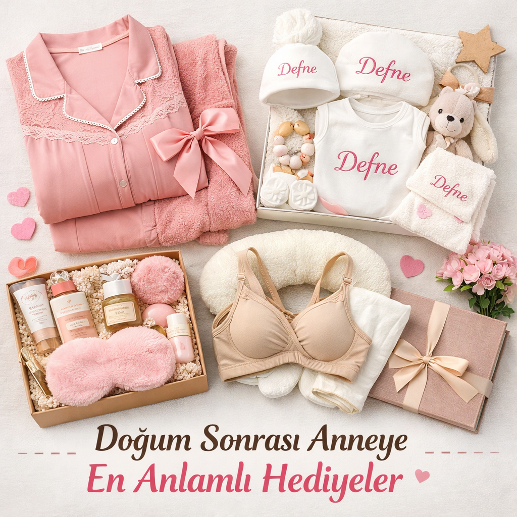 lohusa hediyeleri, yeni anneye hediye, doğum sonrası, lohusa pijama