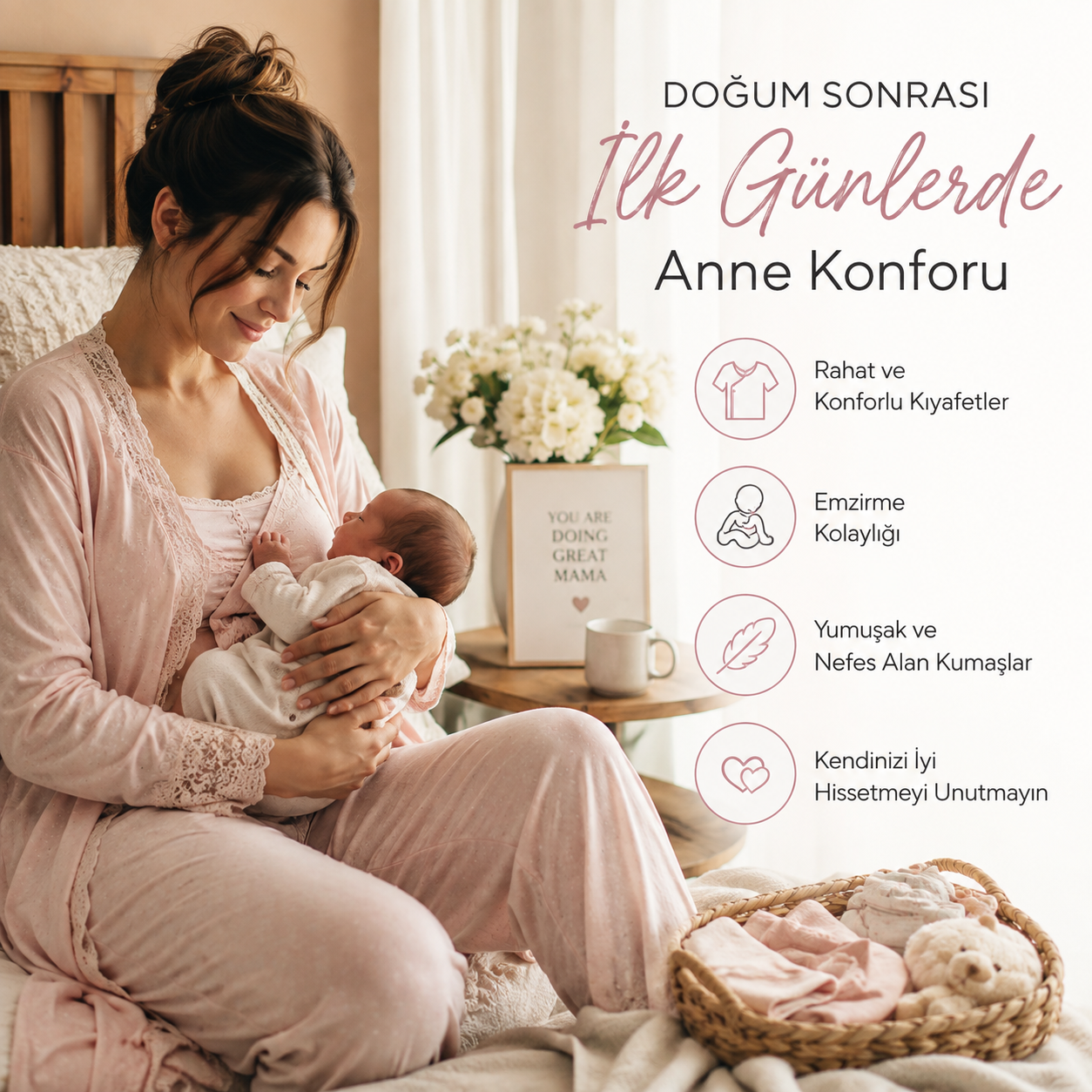 Lohusalık Dönemi, Lohusa Pijama, Doğum Sonrası Konfor, Emzirme Kolaylığı