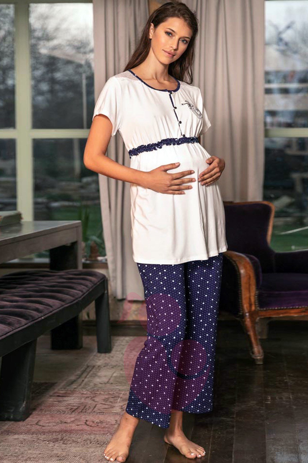 Anıl 9661 Puan Detaylı Lohusa Pijama Takımı
