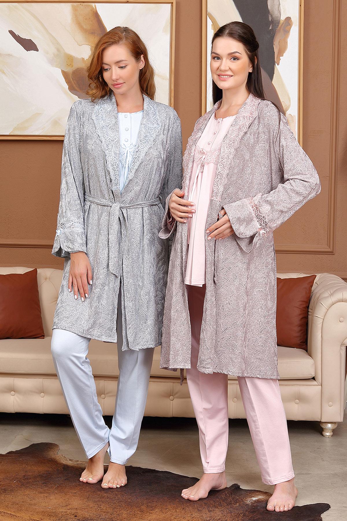 Bone 5706 Sabahlıklı Lohusa Pijama Takımı